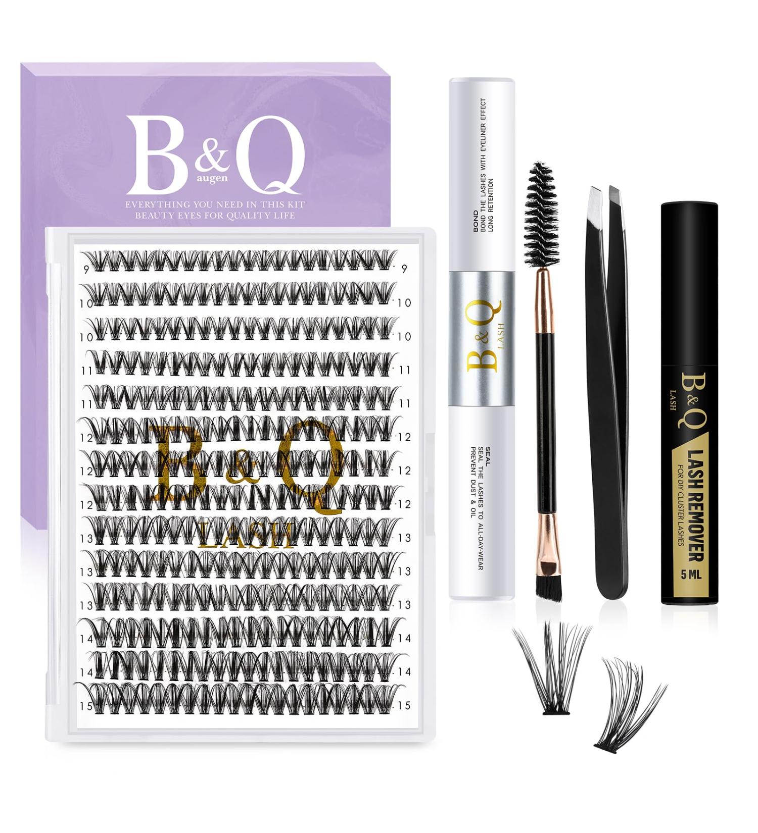 280 PCs Lash Extension Set - 0.07D 9-15 Mix | Complete Eyelash Extensions Kit for Beginners with Eyeliner Glue & Applicator - Buy Online on GoSupps.com