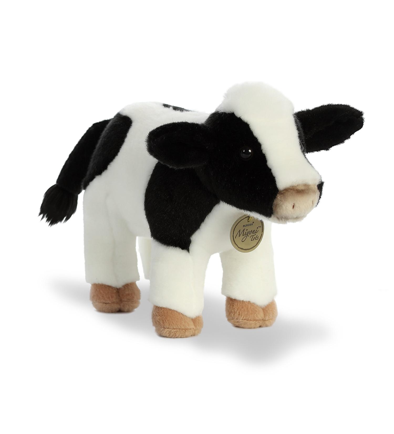 Miyoni Aurora 11 Holstein Calf Plush Toy - Black/White (26334) - Buy Online on GoSupps.com