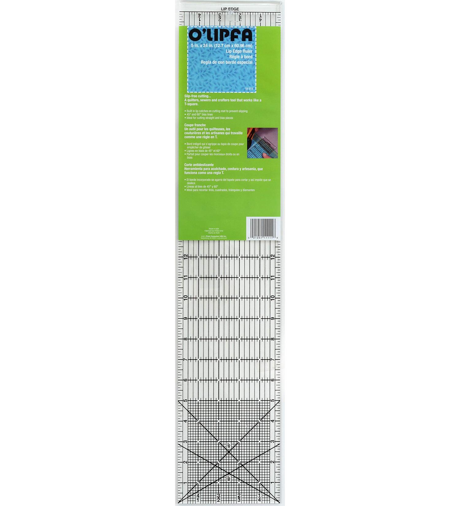 O'Lipfa 11111 5 x 24-Inch Ruler with Lip Edge - Precision Measuring Tool - Buy Online on GoSupps.com