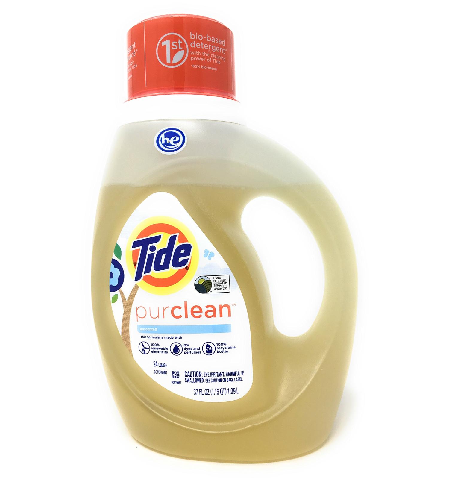 Tide Purclean Detergent Unscented 37 Ounce
