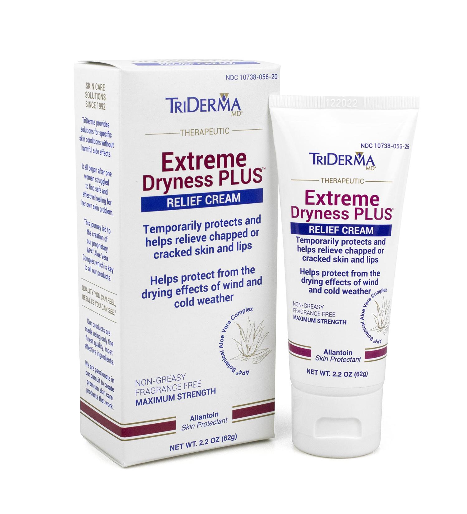 TriDerma MD Extreme Dryness PLUS Therapeutic Relief Cream - Non-Greasy, Fragrance-Free, 2.2 oz - Buy Online on GoSupps.com