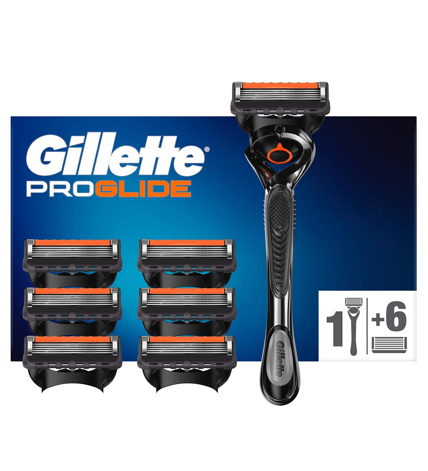 Gillette ProGlide Wet Razor for Men | 5-Blade Razor + 7 Replacement Blades | Perfect Gift for Him - Buy Online on GoSupps.com