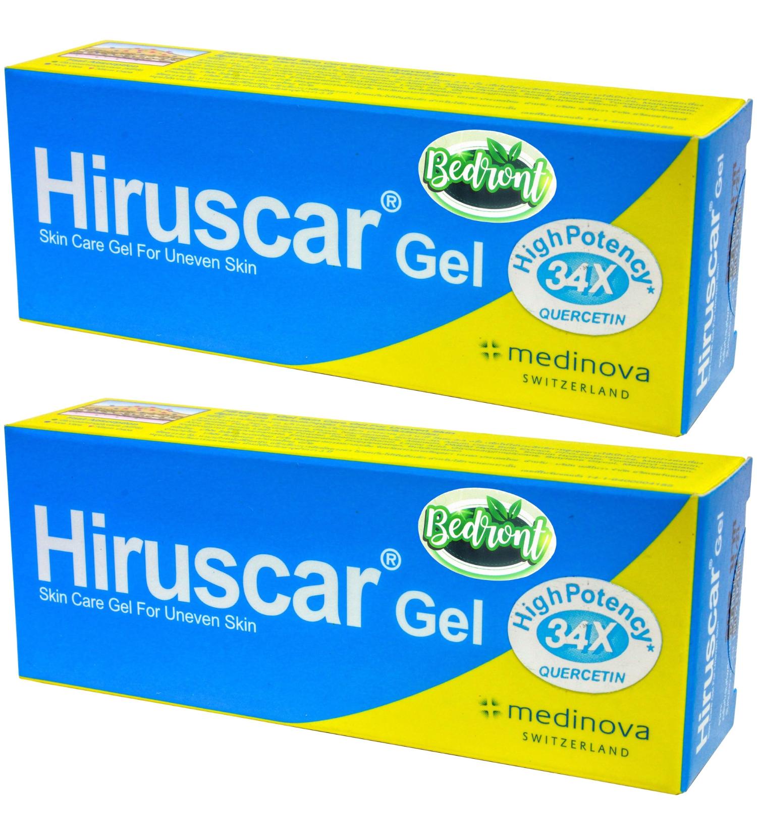 2 Pcs. (2 x 3 Grams) of Hiruscar Gel for Uneven Skin Scar and Keloid Care