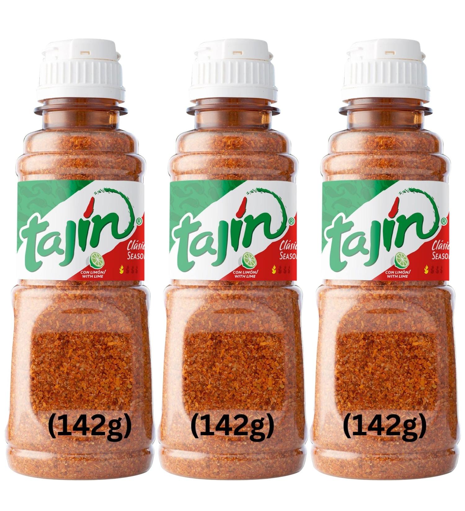 Tajin Seasoning Clasico With Lime 142g Tub (Pack of 3) Authentic Mexican Flavouring - Buy Online on GoSupps.com