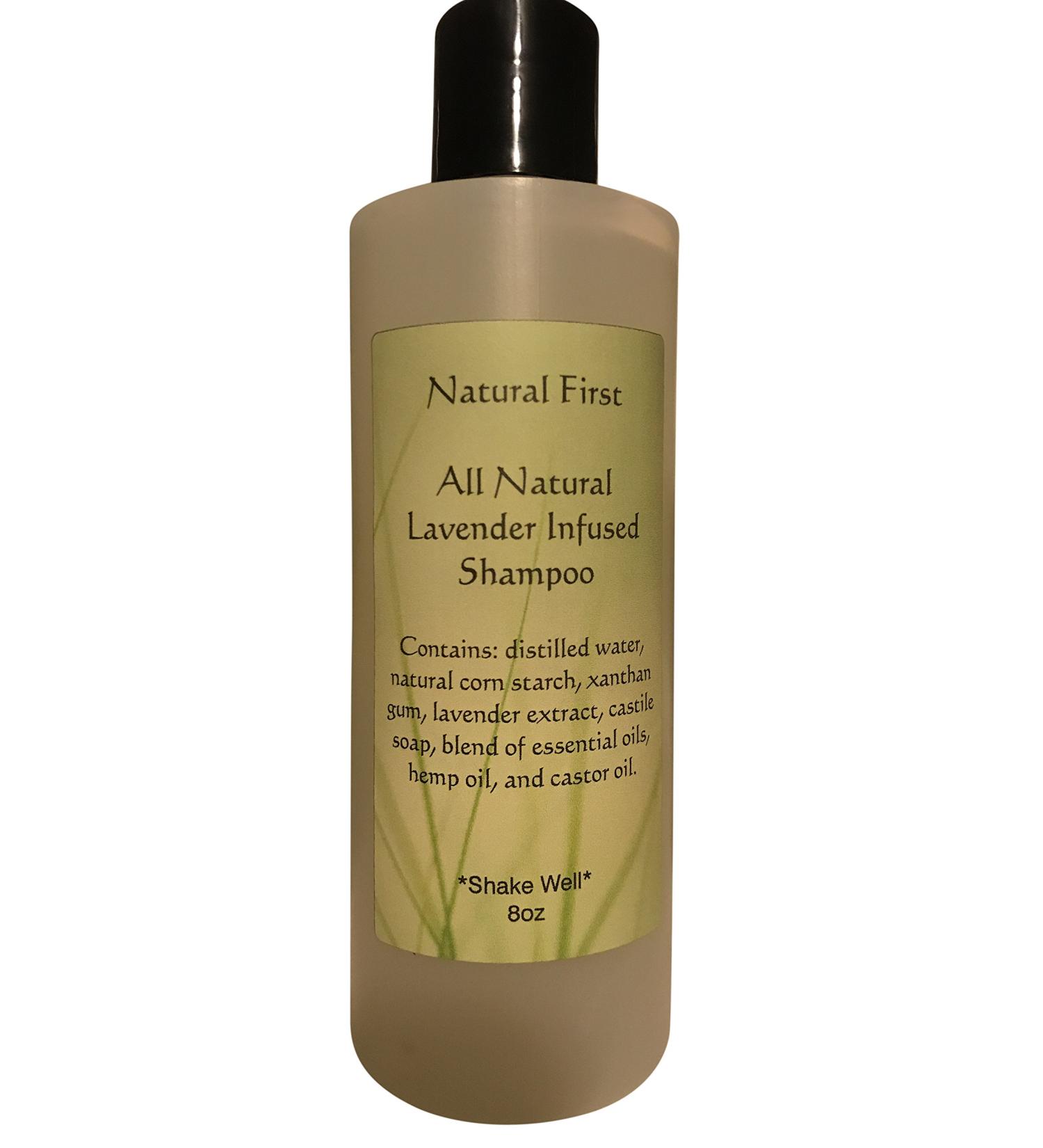 Lavender Infused "All Natural" Shampoo - Chemical Sls and Paraben Free