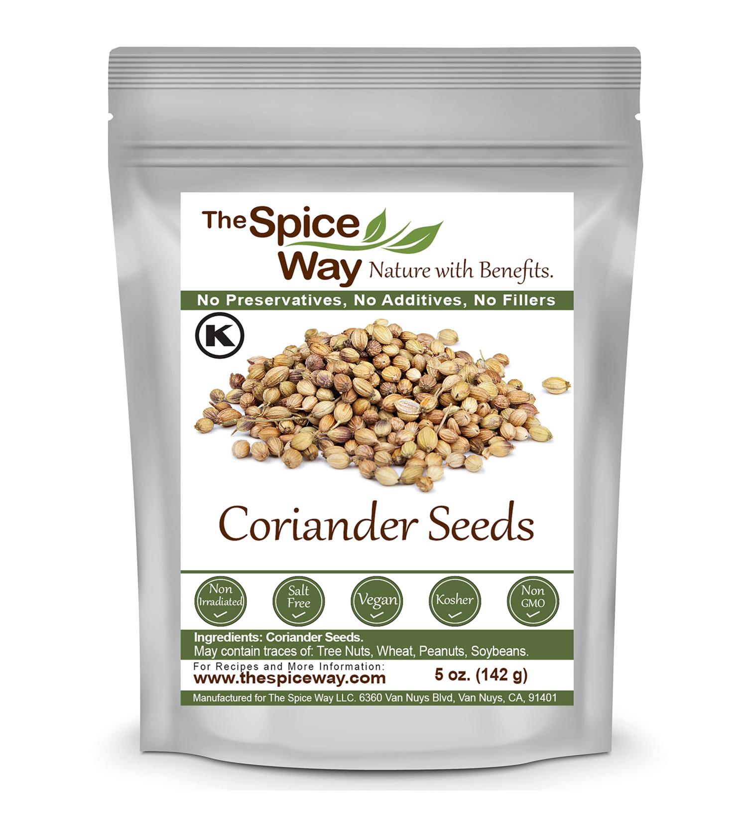 The Spice Way Coriander Seeds - 5 oz: Premium Quality Spice for Cooking and Seasoning - Buy Online on GoSupps.com