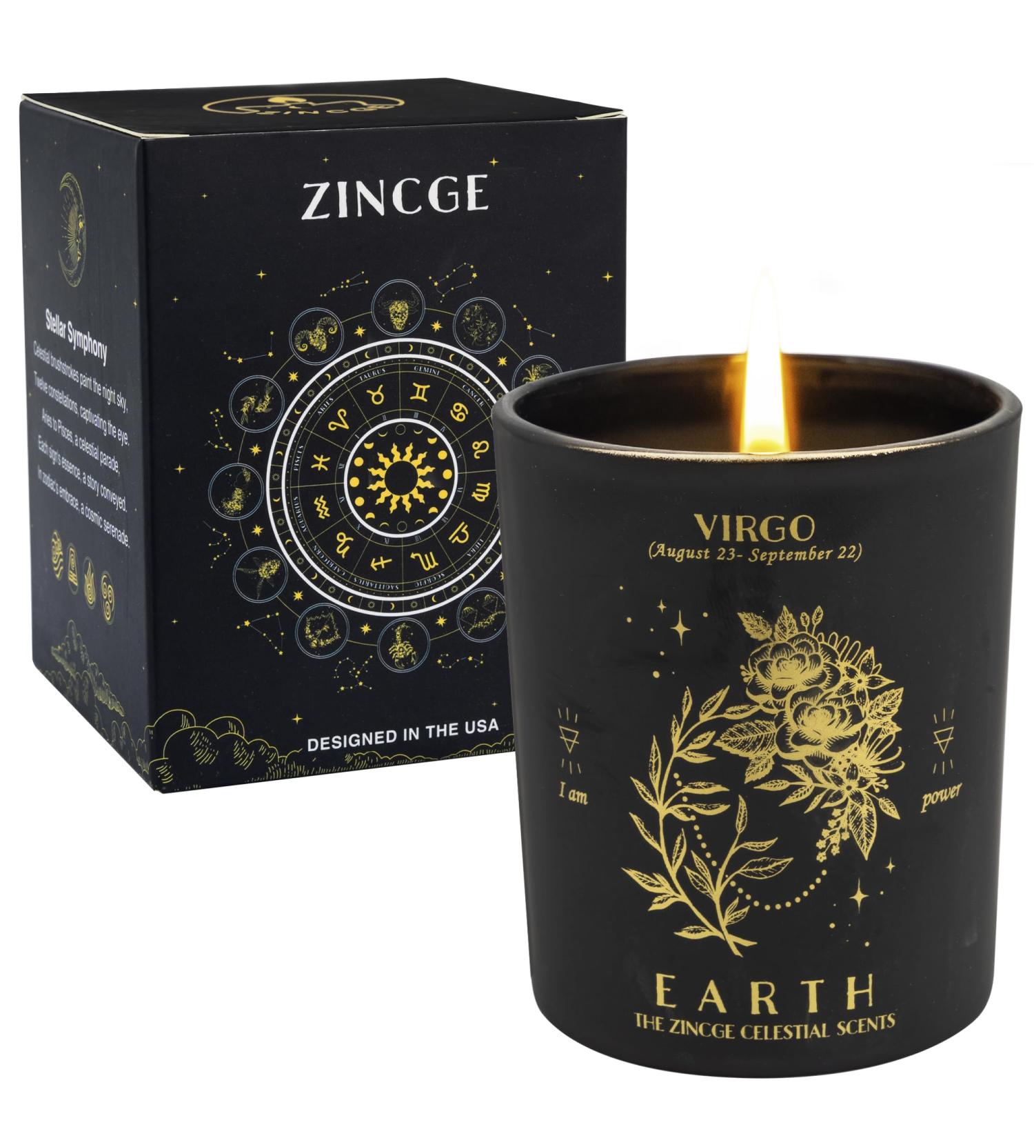 Virgo Candle for Women - Zodiac Sign Gifts Scented Soy Candles for August Birthdays & Christmas - Perfect Astrology Gift for Men - Buy Online on GoSupps.com