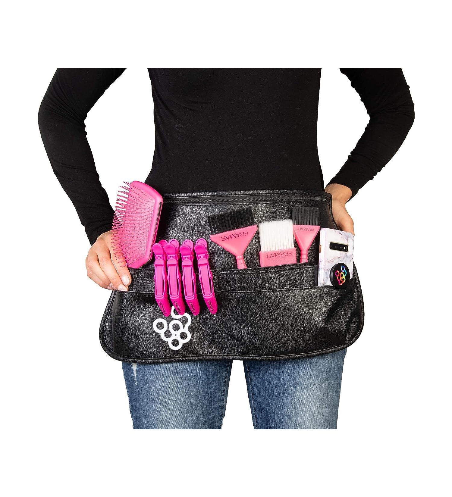 FRAMAR Hipster Salon Belt - Professional Hairstylist Waist Belt & Makeup Brush Holster | Perfect for Salon Aprons & Shears Pouch | Shop Now - Buy Online on GoSupps.com