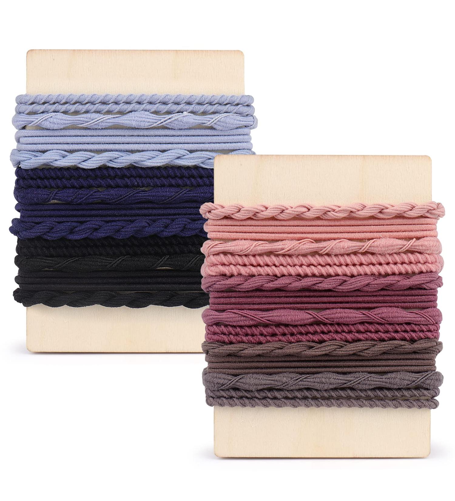 Palksky Morandi Hair Ties Bracelets - 24 Pcs Braided Hair Bands for Thick Hair | Women's Hair Accessories - Buy Online on GoSupps.com