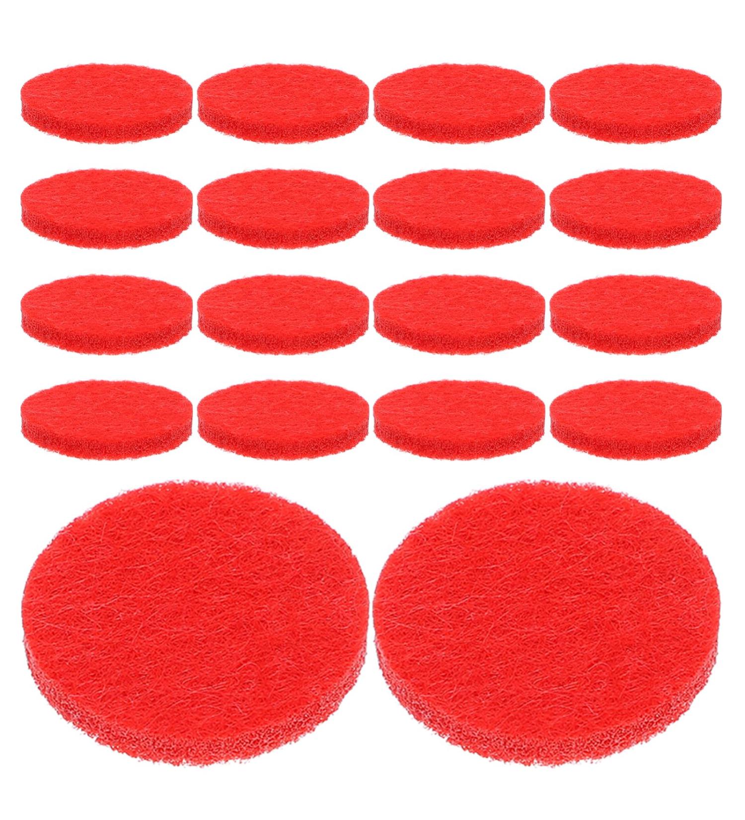 Zerodeko 100pcs Red Replacement Refill Pads for Diffuser Necklace Bracelet & Car Vent Clip - 2.2cm Aromatherapy Essential Oil Pads - Buy Online on GoSupps.com