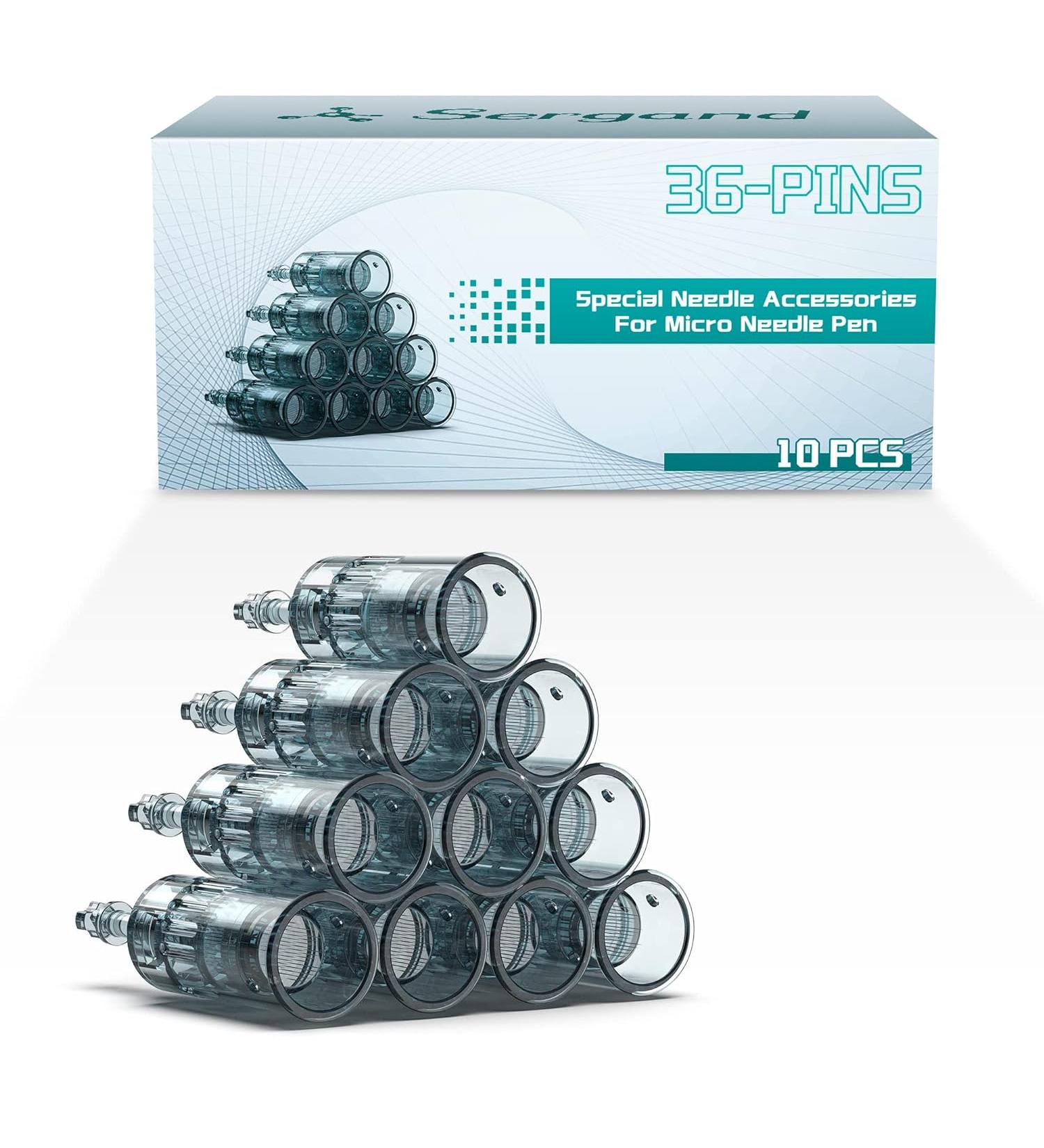 10-Pack of 36 Pins Replacement Cartridges - High-Quality Replacement Needles - Buy Online on GoSupps.com