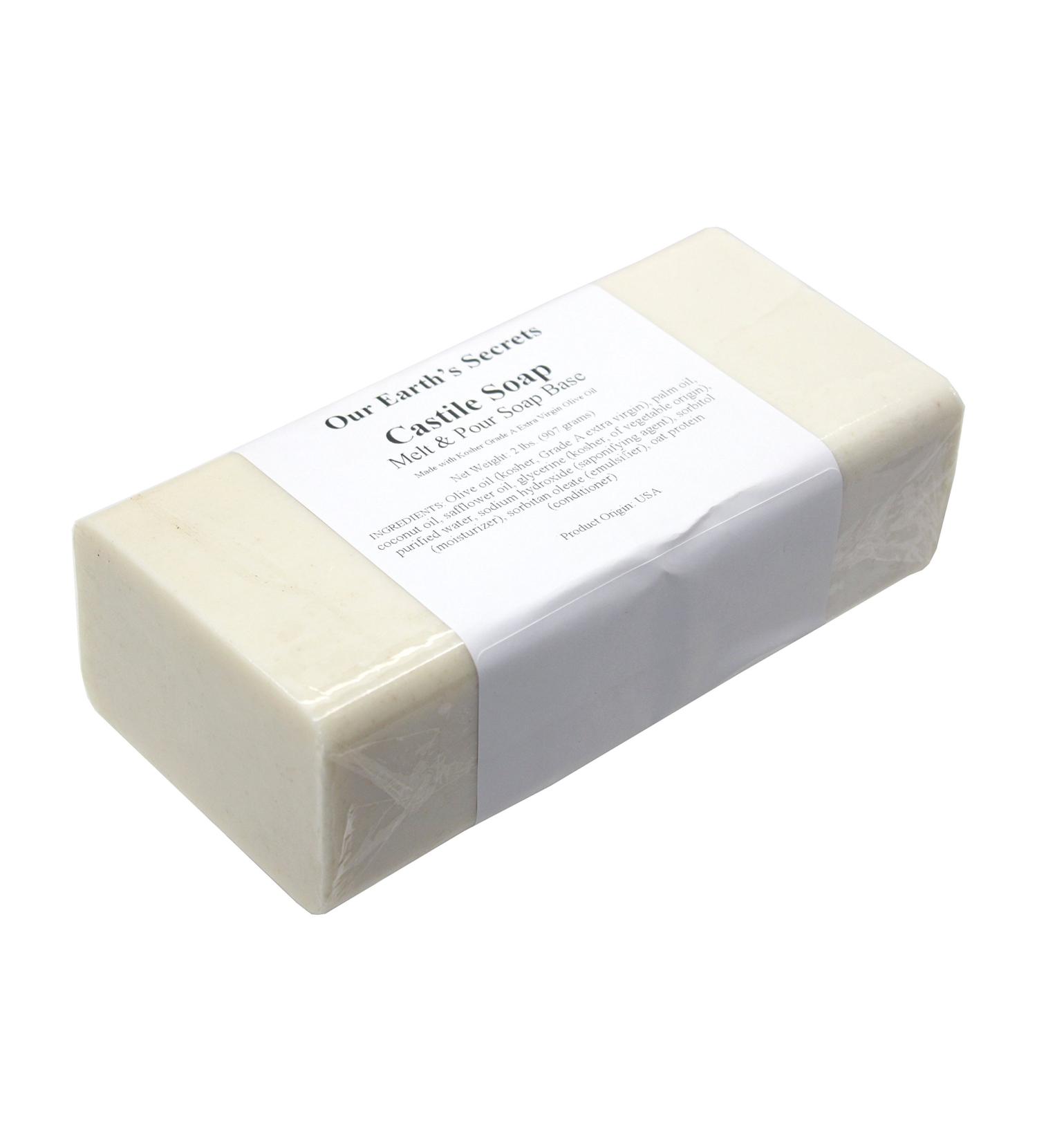Our Earth's Secrets Castile - 2 Lbs Melt and Pour Soap Base