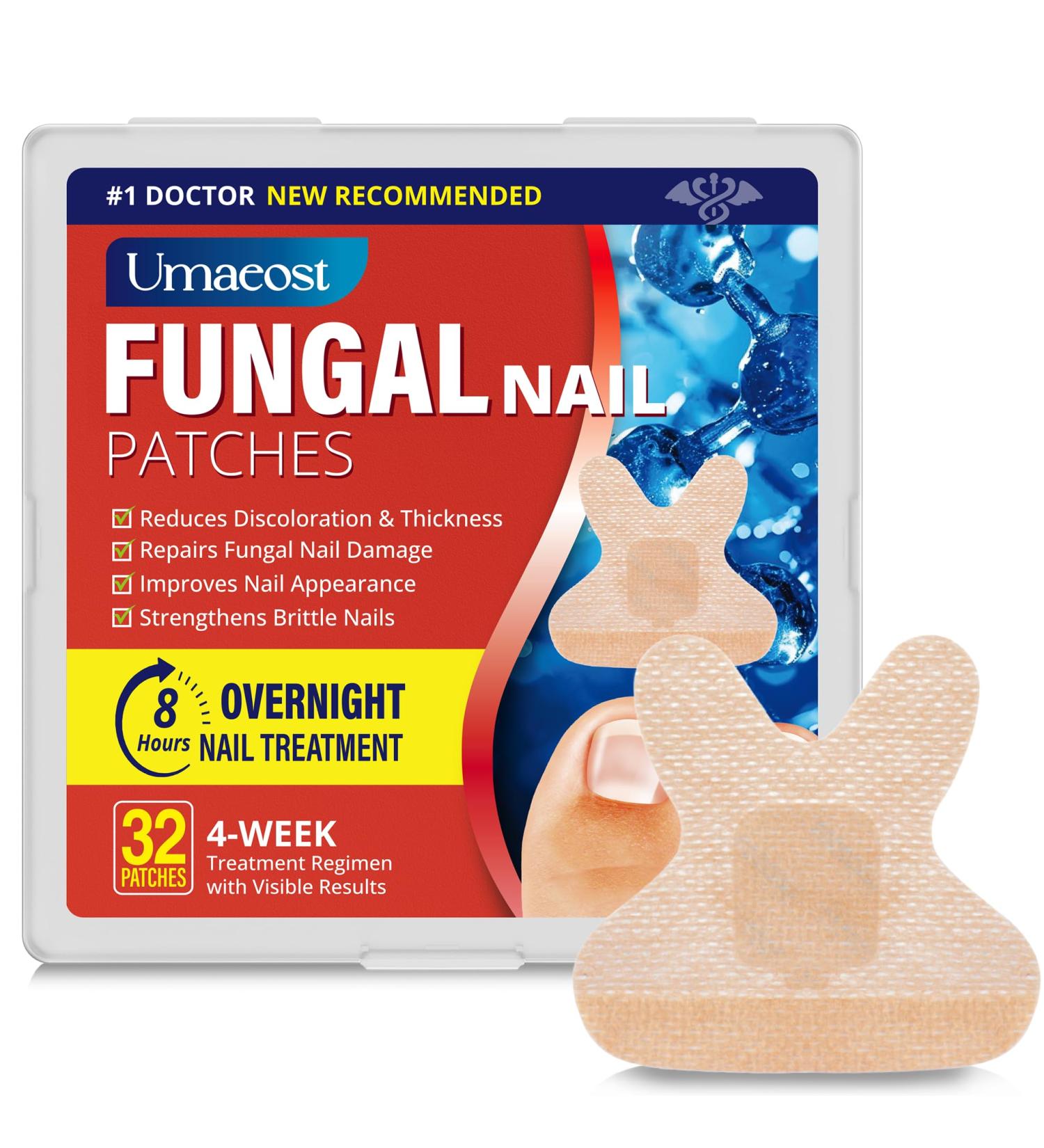 Nail Fungus Treatment For Toenails: Nail Fungus Patches For Altheles Runners Dancers Hikers 32 Patches - Buy Online on GoSupps.com