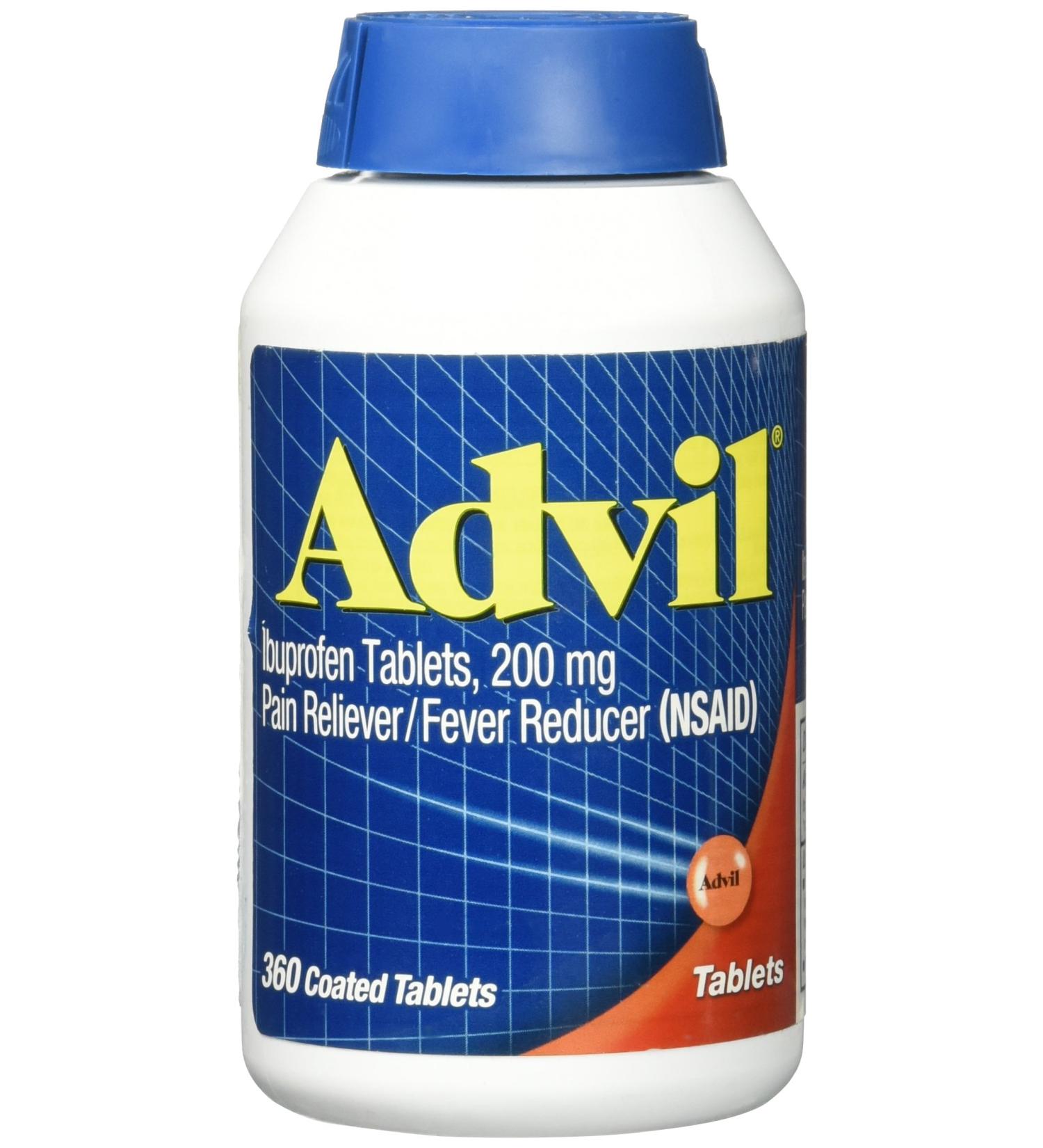 360 Advil Coated Tablets 200 Mg Pain Reliever