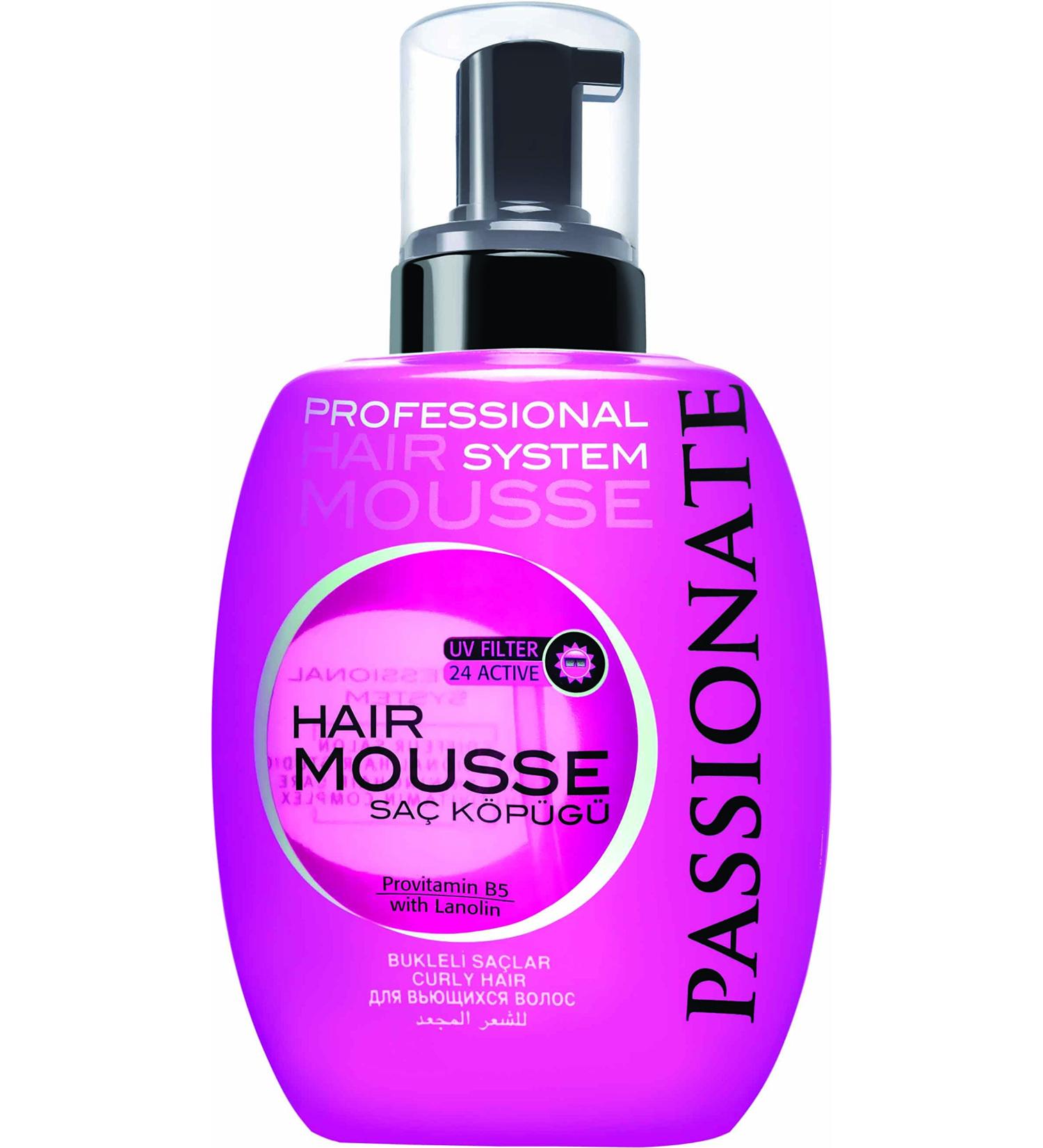 Passionate No Gas Mousse with Pump for Curly and Hard-to-Deform Hair, 700 ml