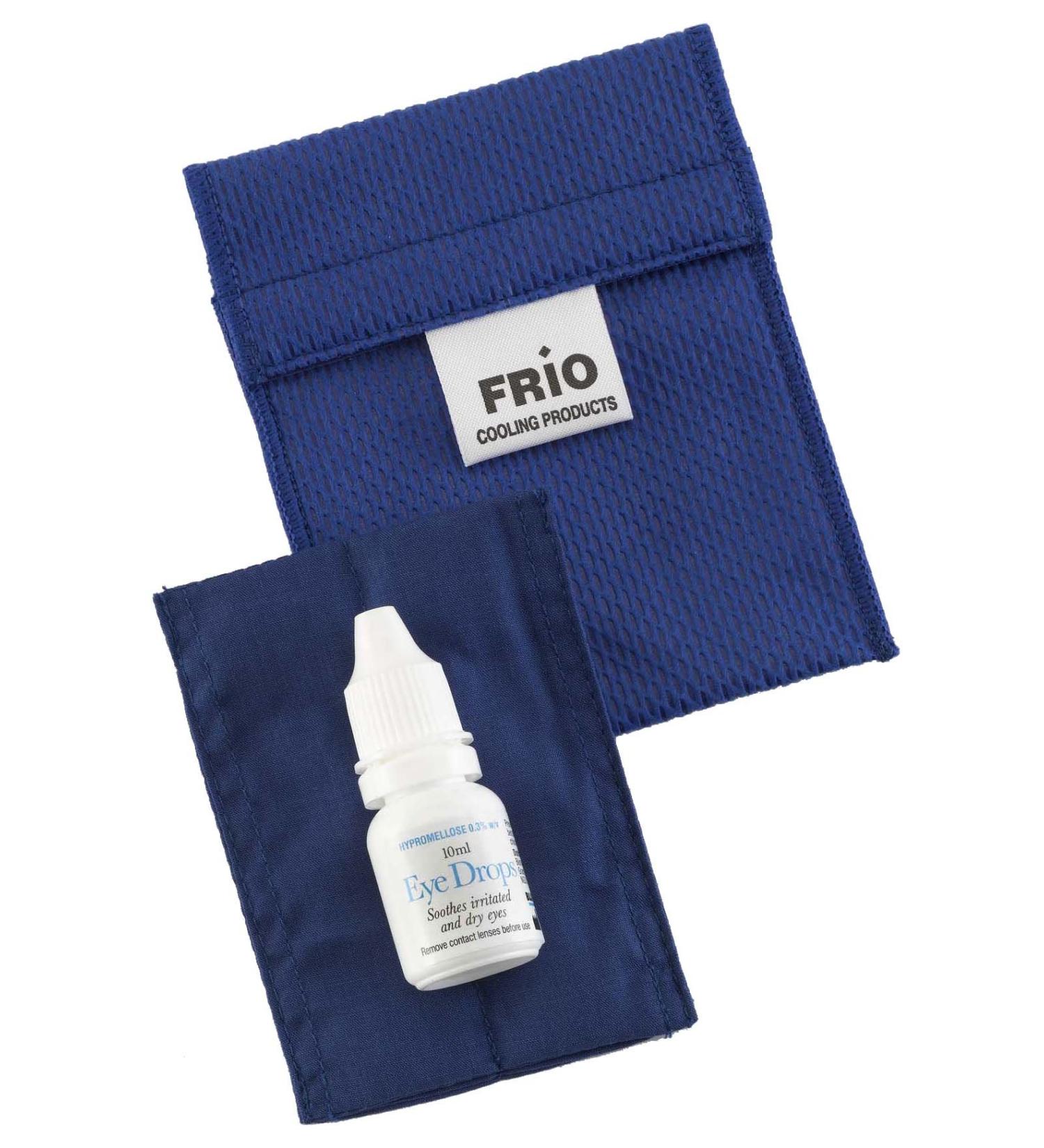 Frio mini cooling bag 9 x 7cm per couple blue |With waterproof nylon inside pocket |For insulin and eye drops |Cools with cold water i no cooling package necessary