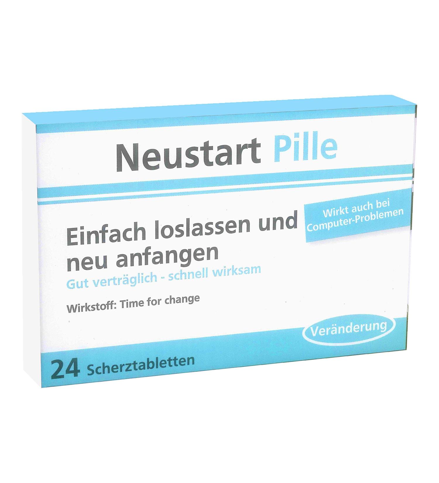 Trendimport Joke Tablets/Joke Dragees Restart Pill 24 Pieces (1 Pack) Turquoise