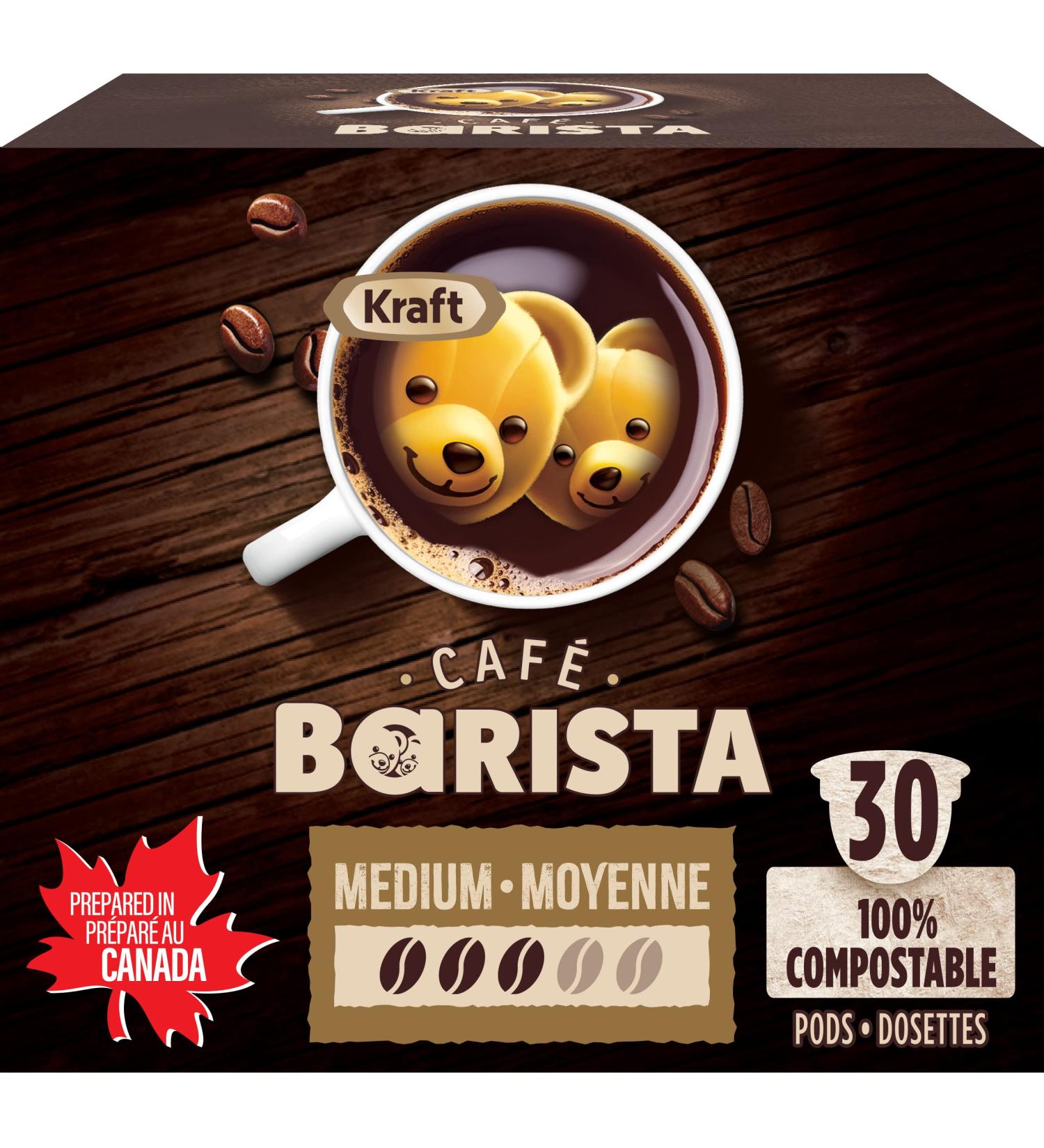 KRAFT CAFE BARISTA Medium Roasted Coffee Keurig K-Cup Pods 30 ct - Buy Online on GoSupps.com