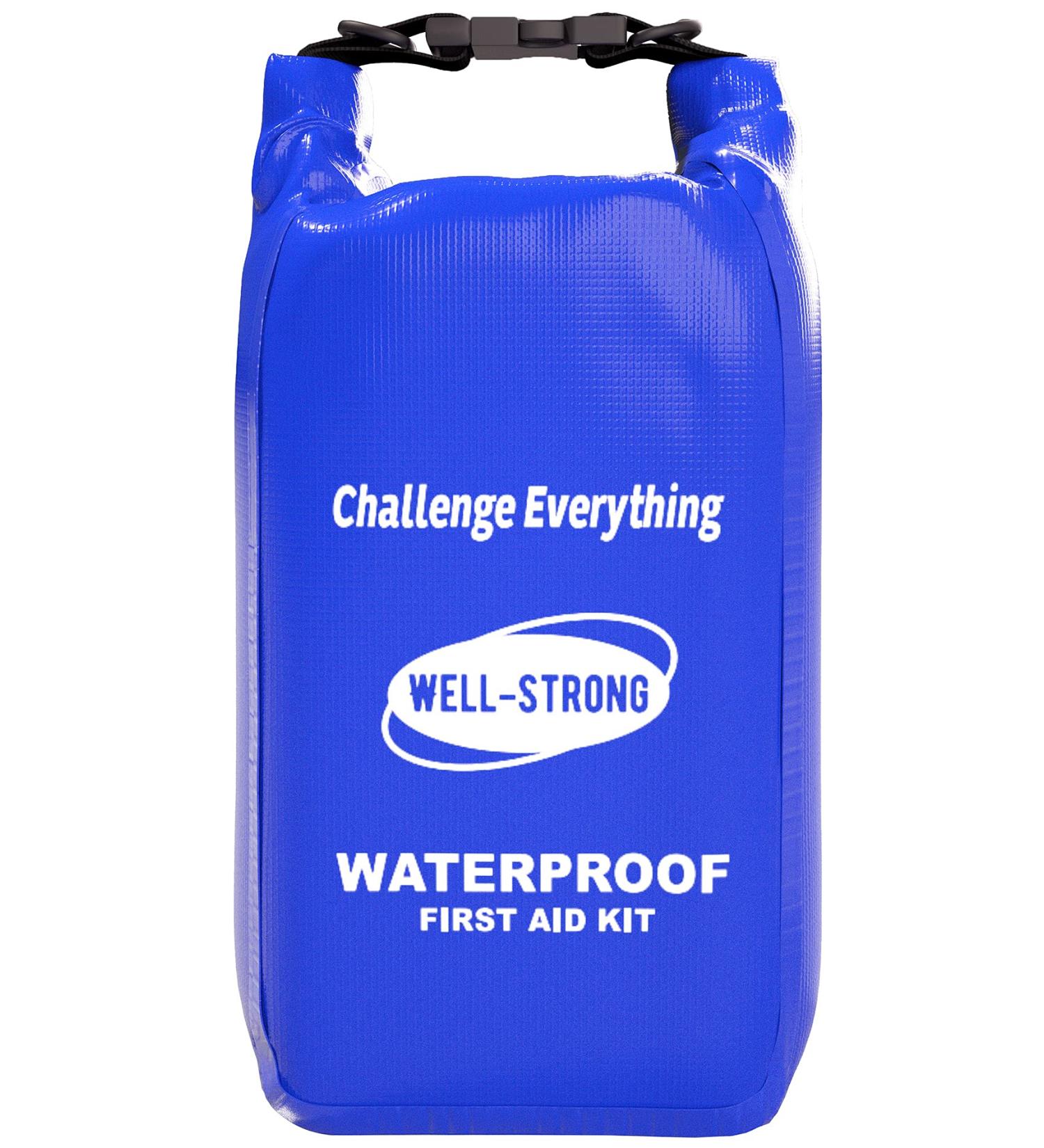 Waterproof First Aid Kit Roll Top Boat Emergency Kit - WELL-STRONG WS011-blue - Buy Online on GoSupps.com