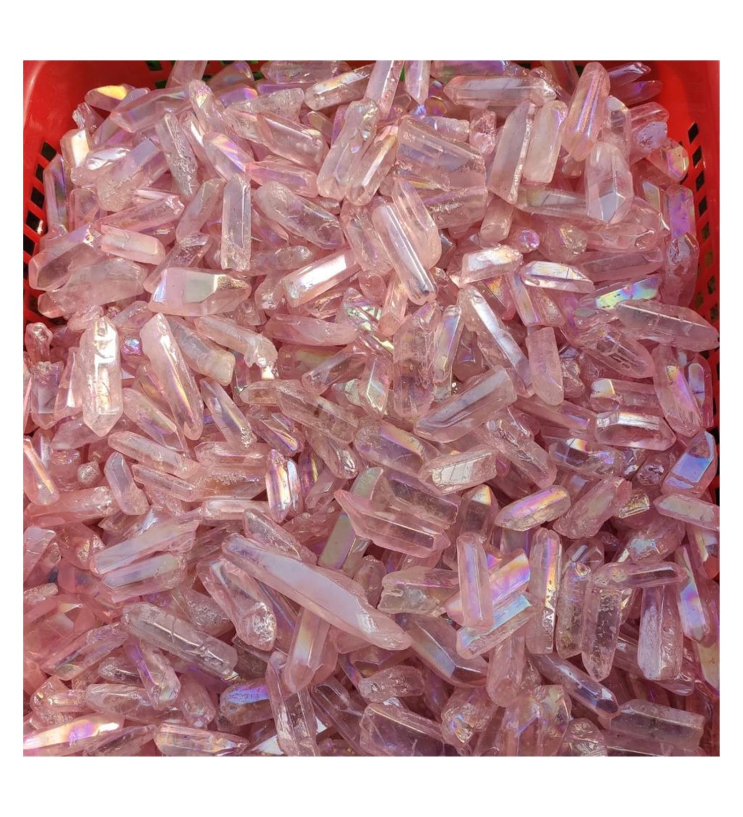 Natural Crystal Rough 50g Pink Titanium Aura Seed Quartz Crystal Stones Point Specimen Decoration Stones and Minerals Home Decoration Natural Stone Stone Mineral Specimen - Buy Online on GoSupps.com