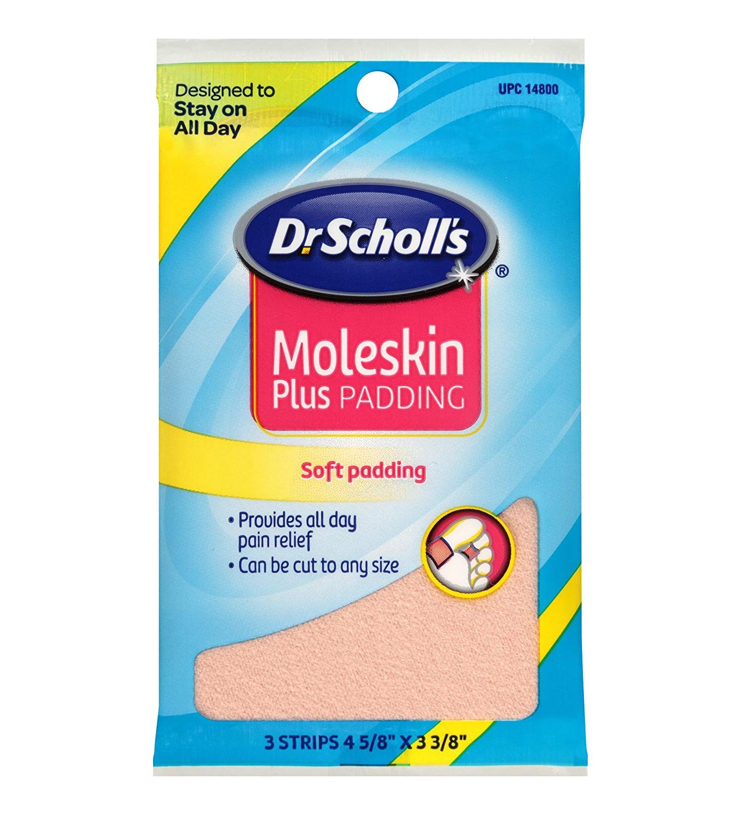 Dr. Scholl's Moleskin Plus 3 Count (Pack of 6)