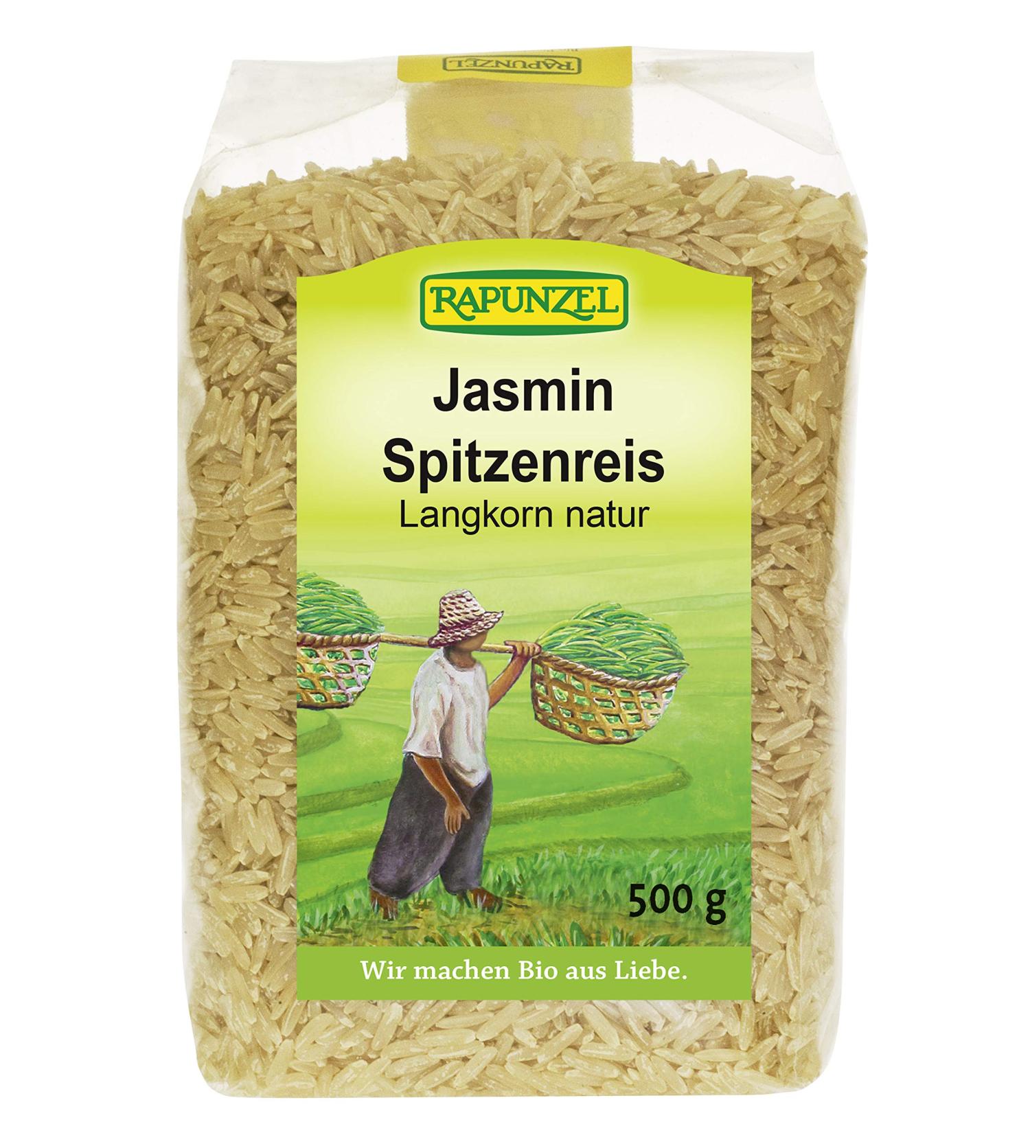 Rapunzel Biona Organic Jasmine Brown Rice 500 g (Pack of 2)