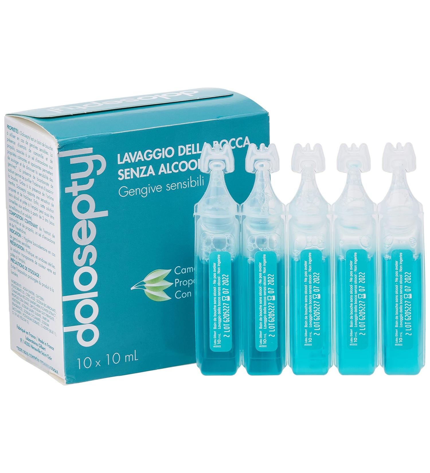 GILBERT HEALTHCARE Doloseptyl Mouthwash Single Doses 10 ml Pack of 10 - Pack of 4 - Buy Online on GoSupps.com
