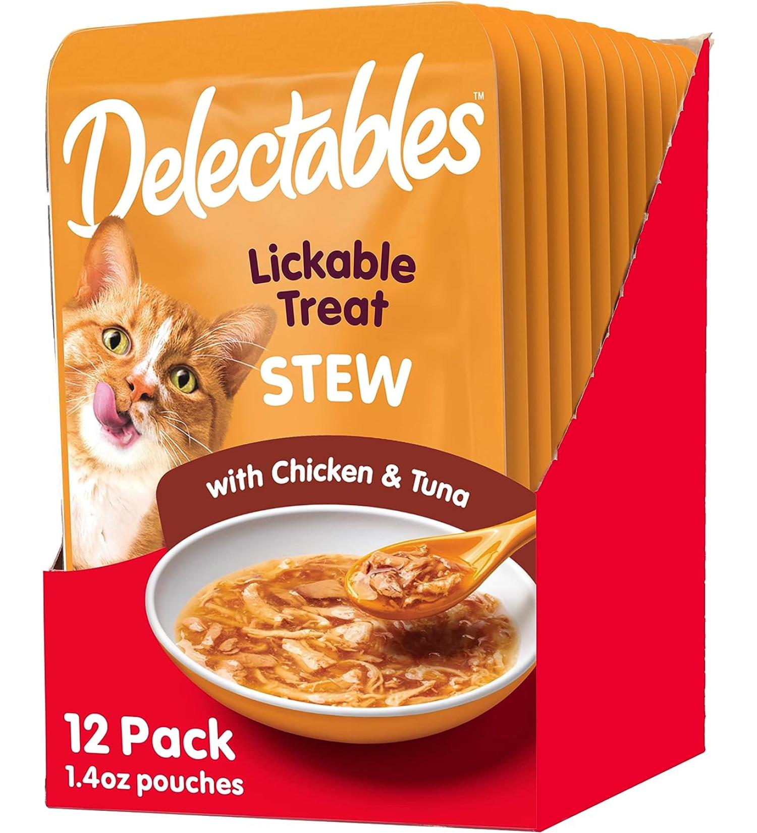 Hartz Delectables Stew Lickable Wet Cat Treats - Flavors for Adult & Senior Cats - Buy Online on GoSupps.com
