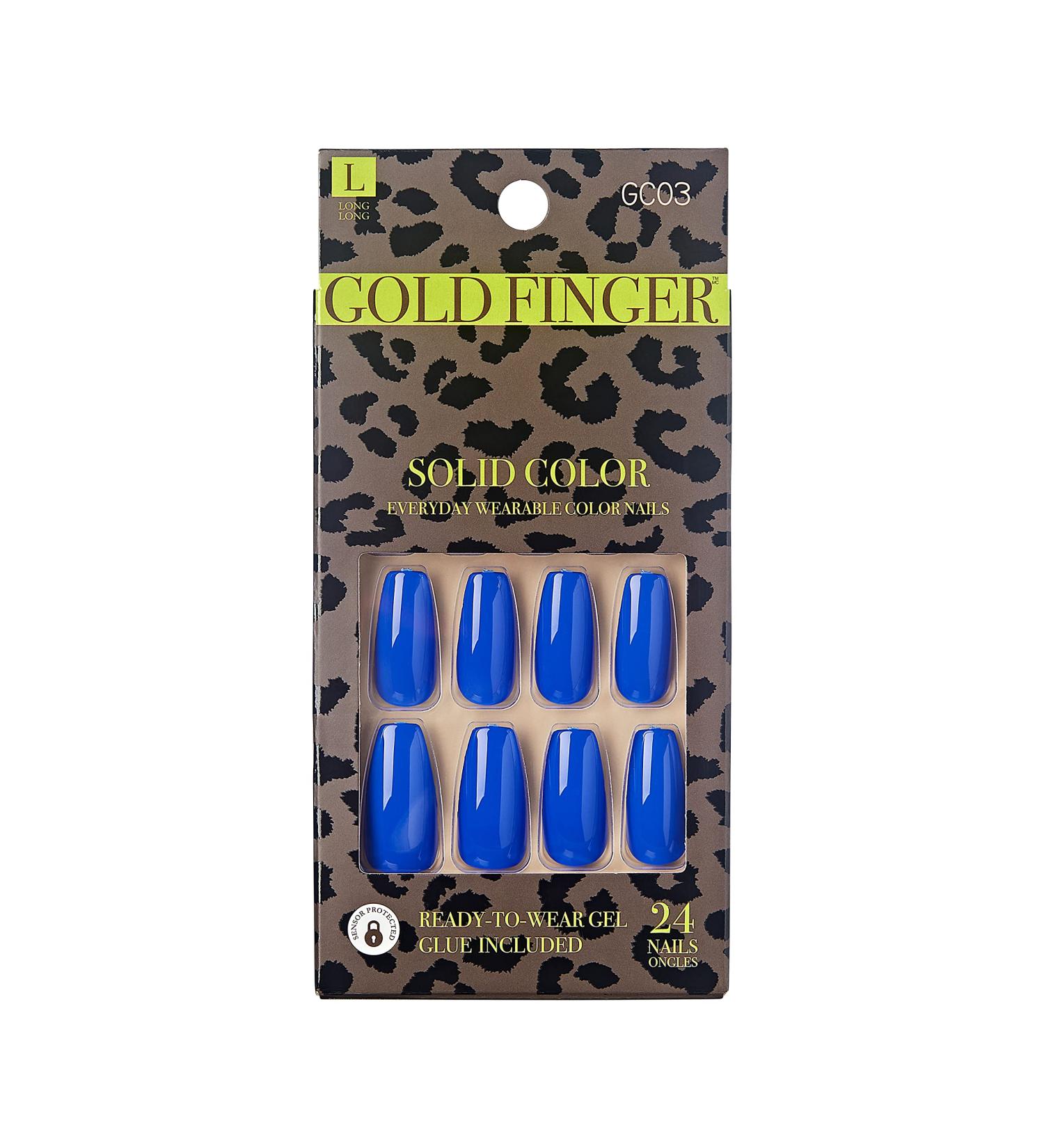 Gold Finger Full Cover Gel Nails - Glam Ready, Long-lasting Manicure - Buy Online on GoSupps.com