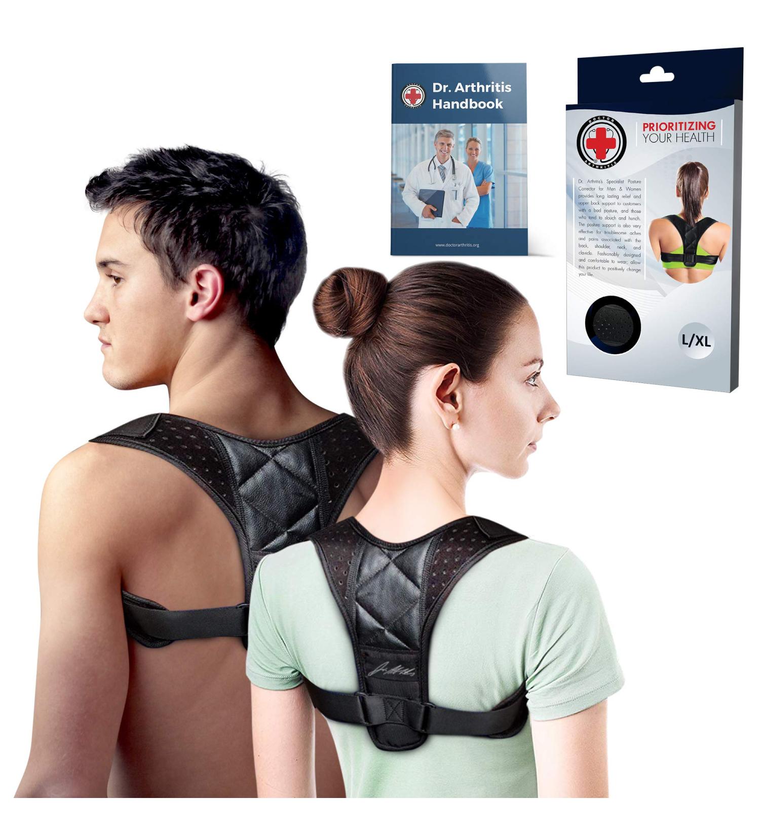 Doctor Arthritis Posture Corrector Medium Black - Improve Posture & Comfort - Buy Online on GoSupps.com