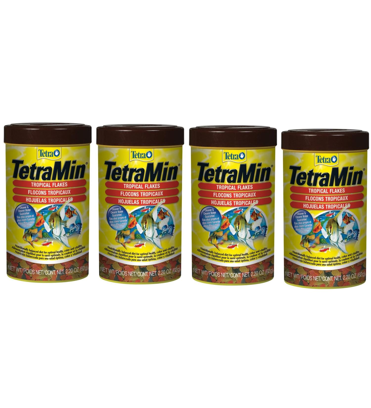 Tetra 77802-03 Min Tropical Flakes 4Pack (2.2-Ounce)