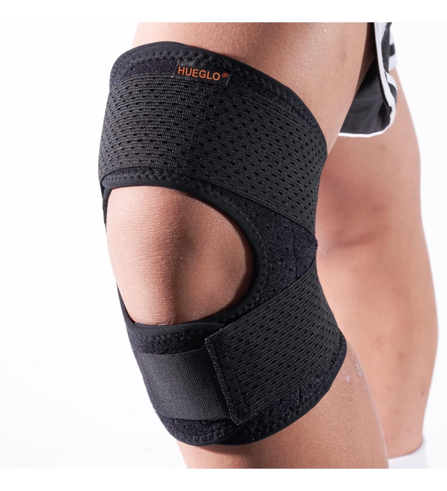 Knee Support Brace for Men & Women | Adjustable Patella Stabilizers for Meniscus Pain Relief | ACL & MCL Recovery | Ideal for Arthritis Knee Bandage (L) - Buy Online on GoSupps.com