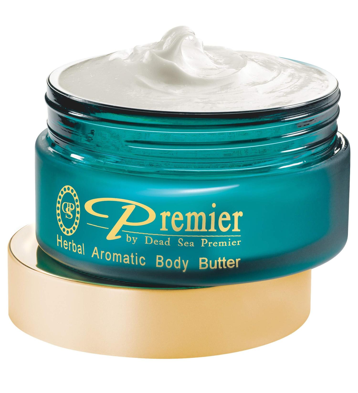 Premier Dead Sea Aromatic Body Butter - Herbal Anti Aging Skincare Moisturizer with Shea Butter - Hydrating, Firming, and Lightweight Formula - 5.95Fl.oz - Buy Online on GoSupps.com