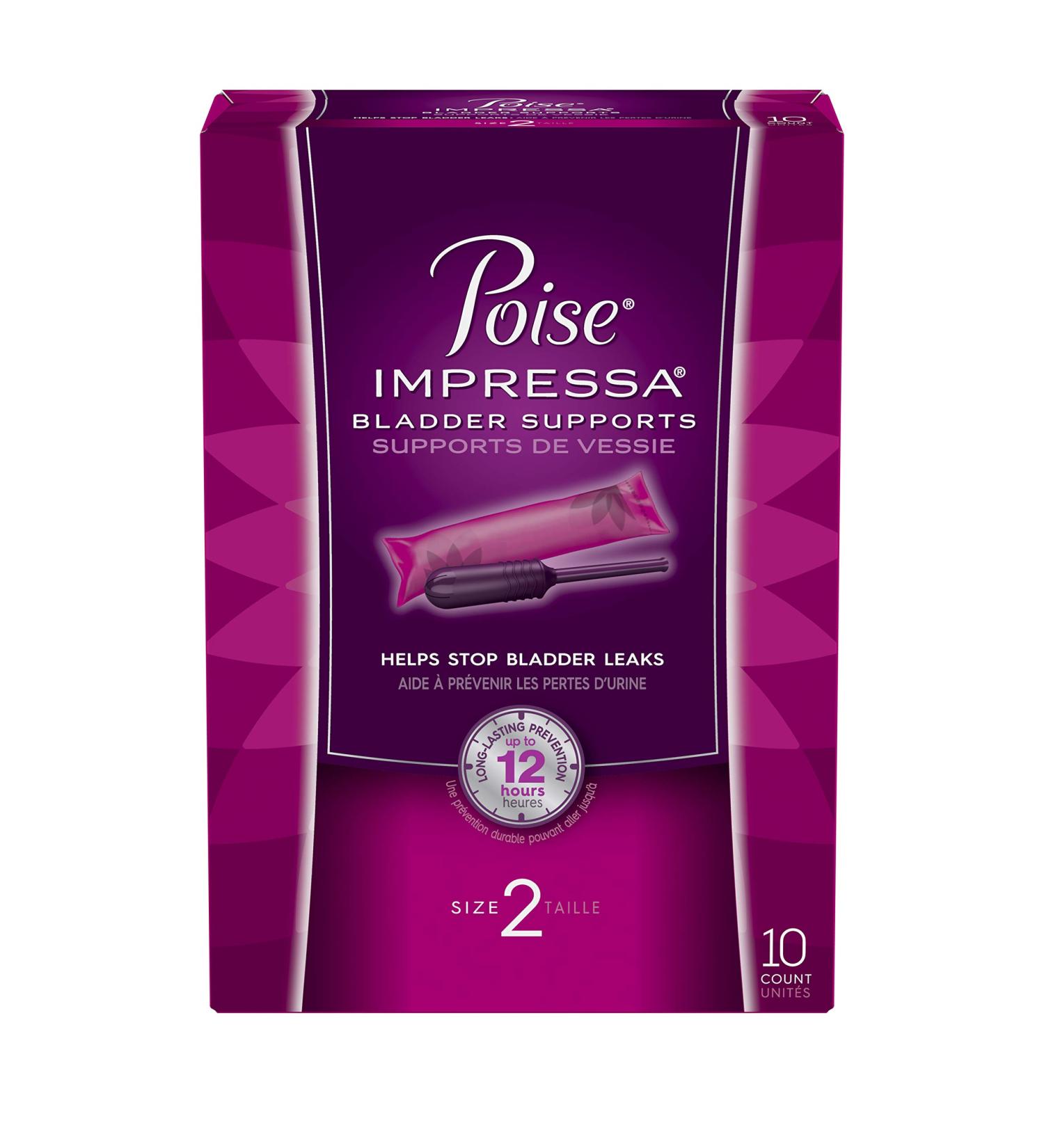Buy Poise Impressa Bladder Supports Size 2 - 10 ct | Reliable Bladder Control | Fast International Shipping - Buy Online on GoSupps.com