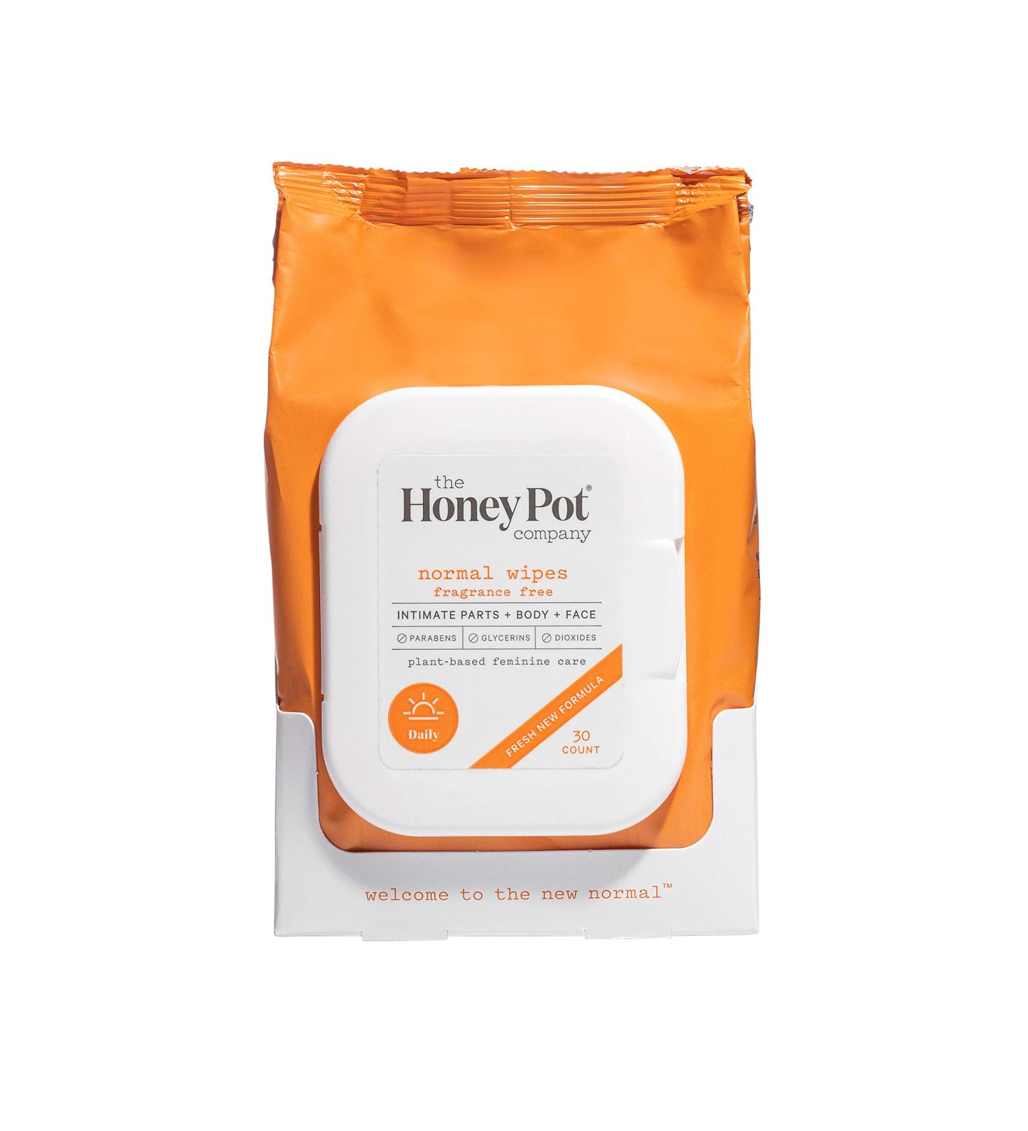 Honey Pot Company Feminine Wipes - Normal 30 Count | Organic & Refreshing Care - Buy Online on GoSupps.com