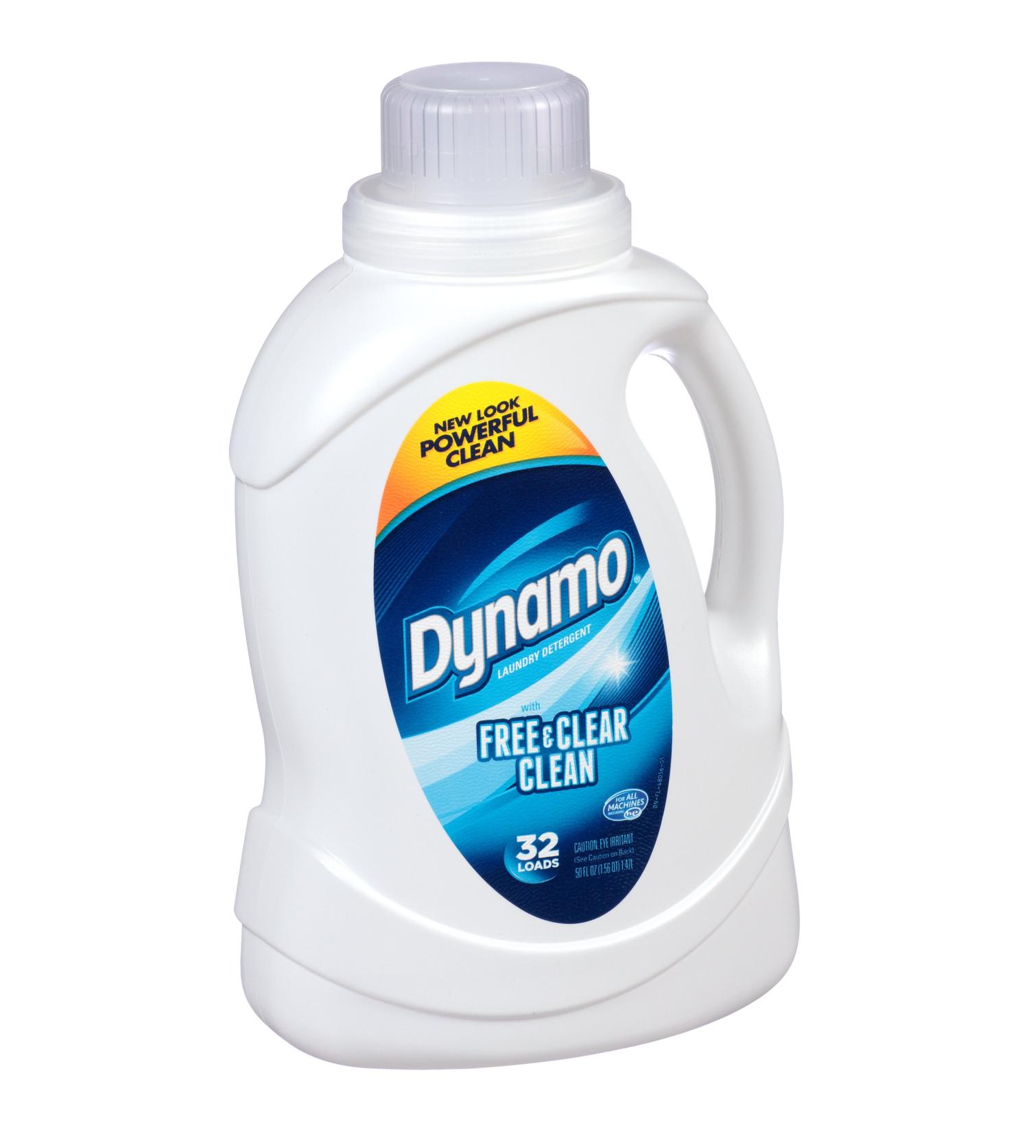 Dynamo Free & Clear Clean Liquid Laundry Detergent (50oz)