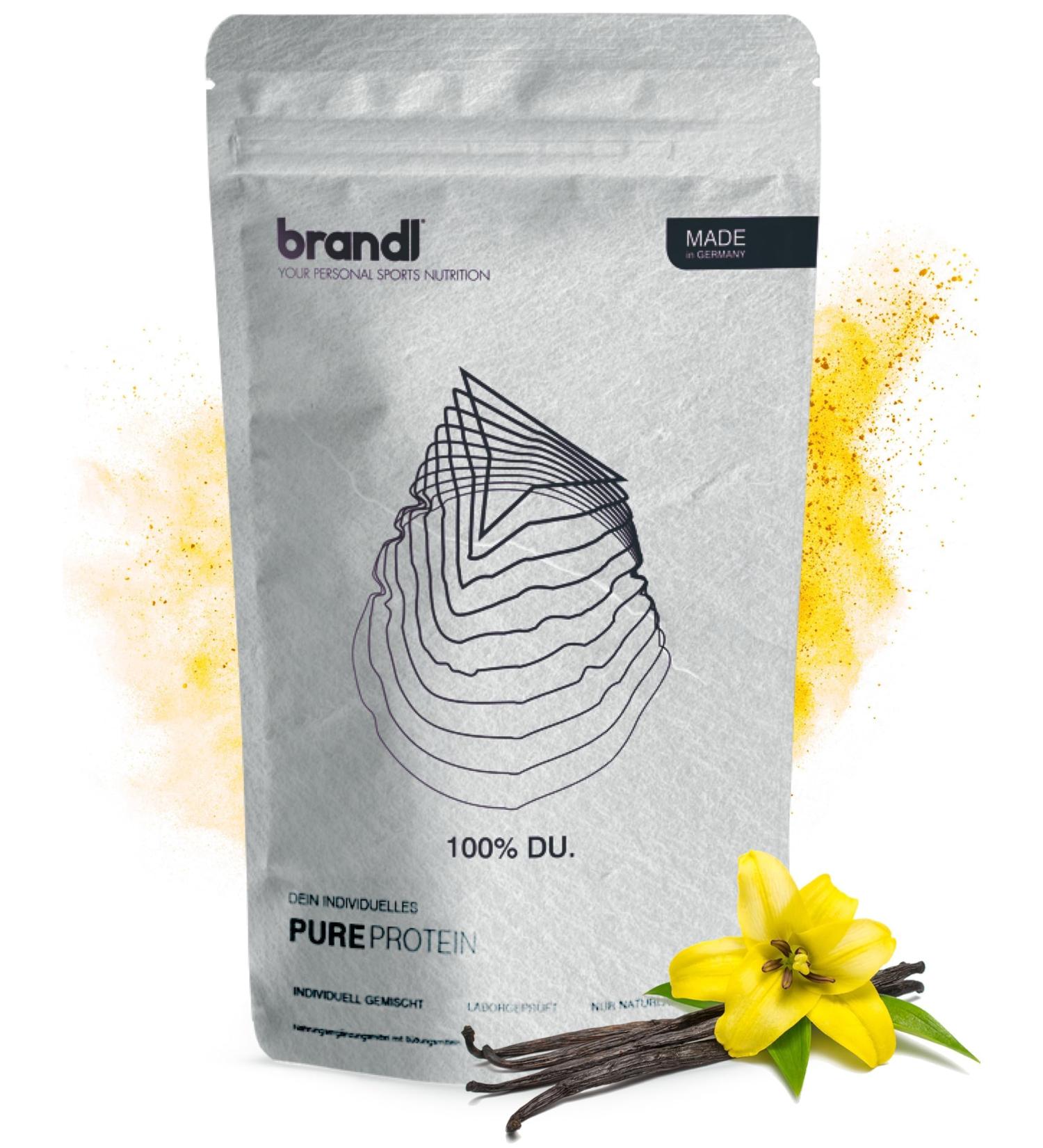 Buy Brandl Protein Powder Vanilla 5kg - No Artificial Sweeteners | Whey + Plant Protein | All Amino Acids | 1000g - Buy Online on GoSupps.com