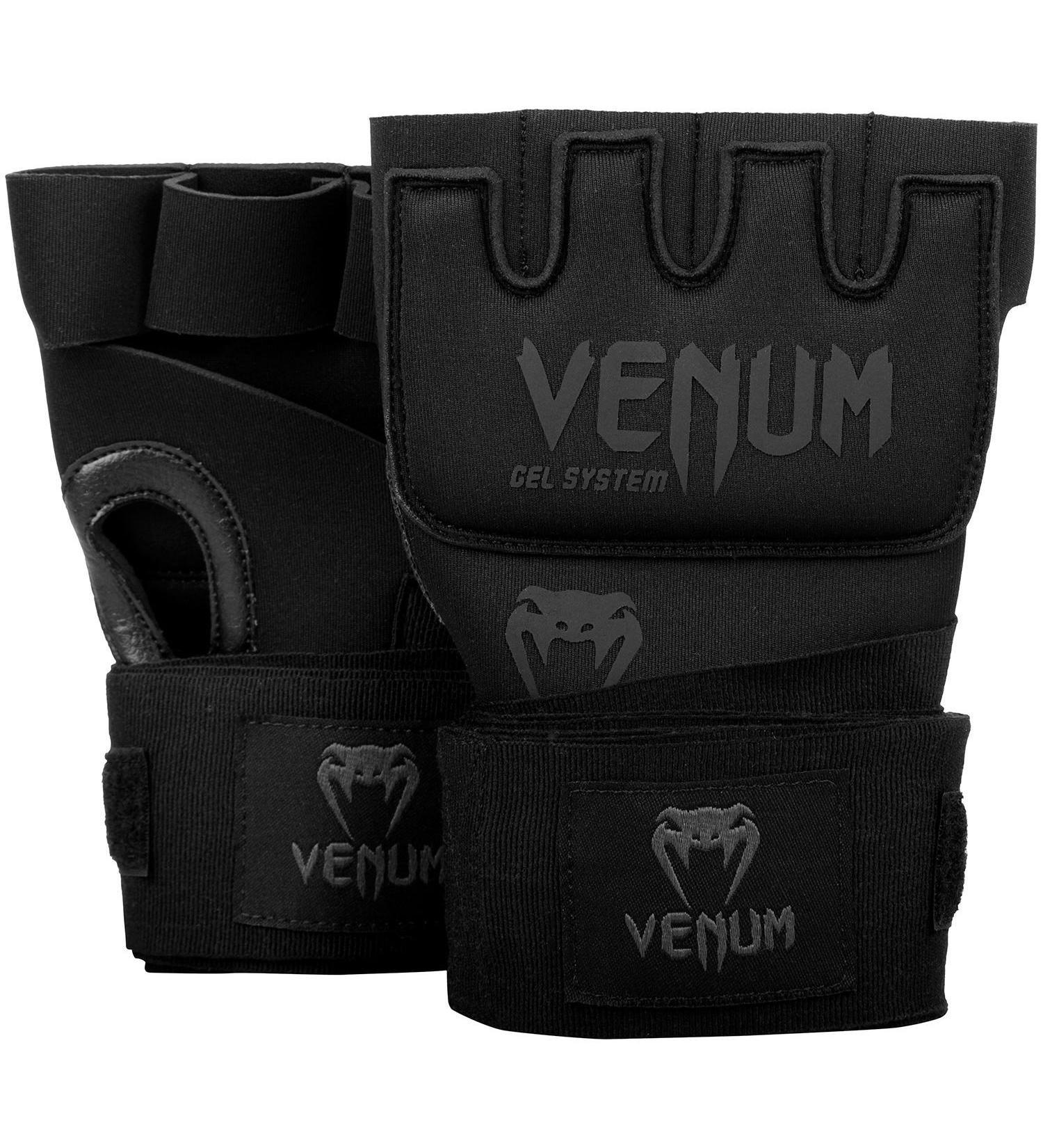 Venum Kontact Gel Glove Wraps - Black/Black, One Size | Shop Now - Buy Online on GoSupps.com