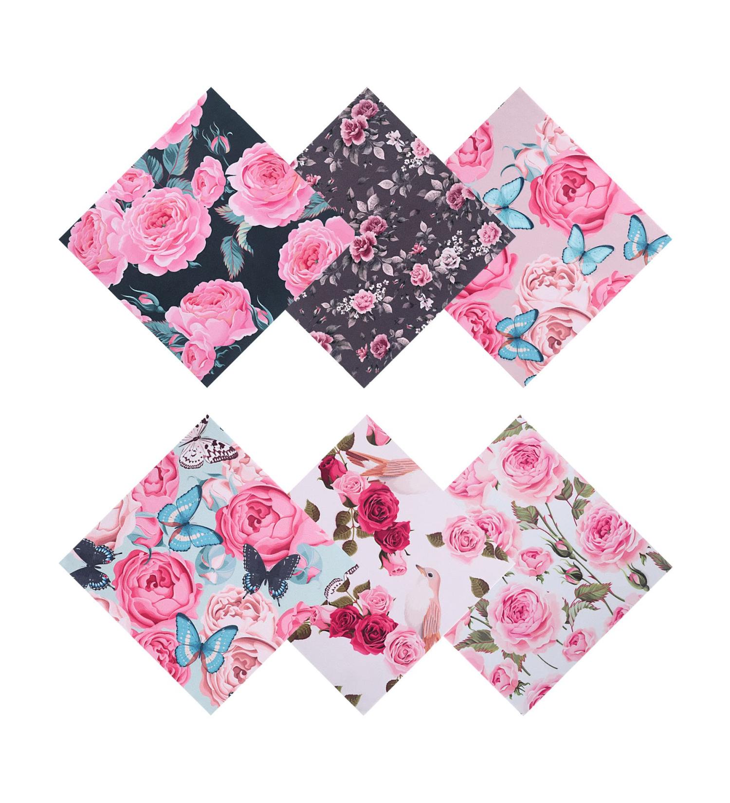 6PCS Microfiber Glasses Cleaning Cloths - Elegant Flower Design Soft Screen Wipes for Eyeglasses & Phones 6.3 x 6.3 inches - Buy Online on GoSupps.com