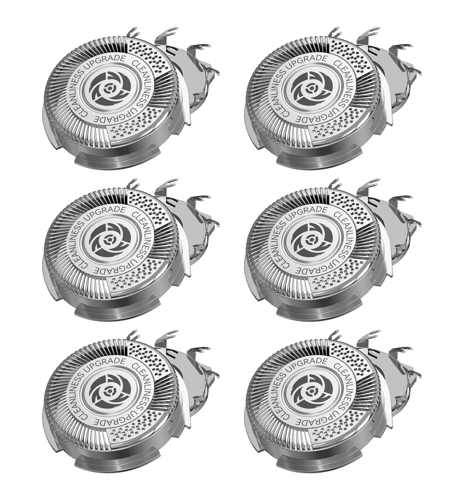 Replacement Shaver Heads for Philips Aquatouch 6 Pack Ancable Shaver Replacement Heads Compatible with Series 1000 2000 3000 5000 and Model AT8xx/AT7xx/PT8xx/PT7xx Style with Pointed Blade - Buy Online on GoSupps.com