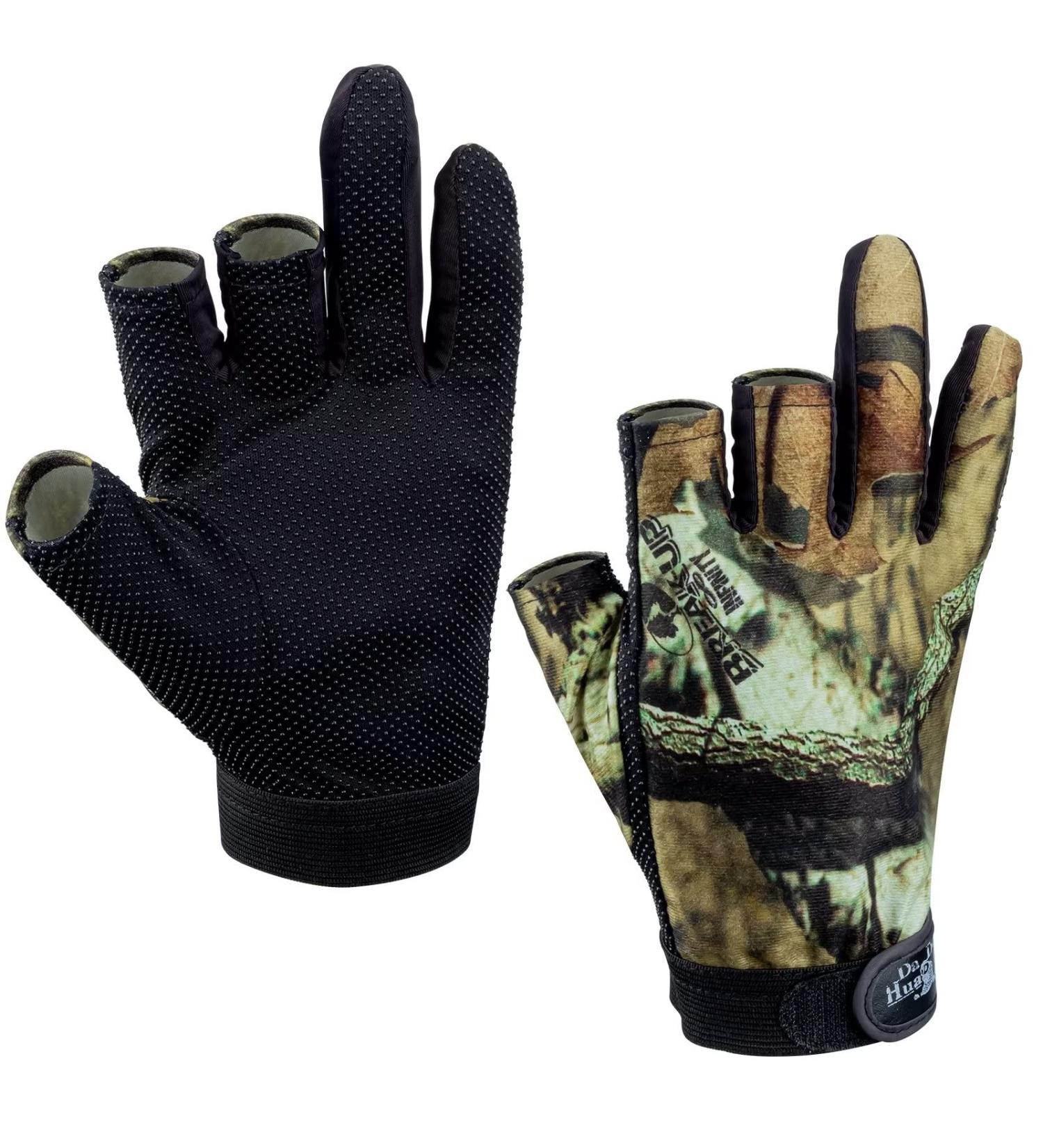 THKFISH Camouflage Fishing Gloves for Men - Perfect Hunting & Landing Gloves - Great Gift for Pike Fishing - 1 Pair of Durable Fishing Accessories - Buy Online on GoSupps.com