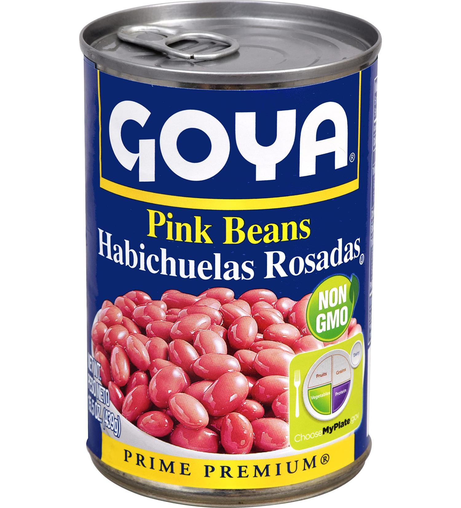 Goya Foods Pink Beans 15.5 oz (Pack of 24) - Authentic Spanish Beans for Home Cooking - Buy Online on GoSupps.com