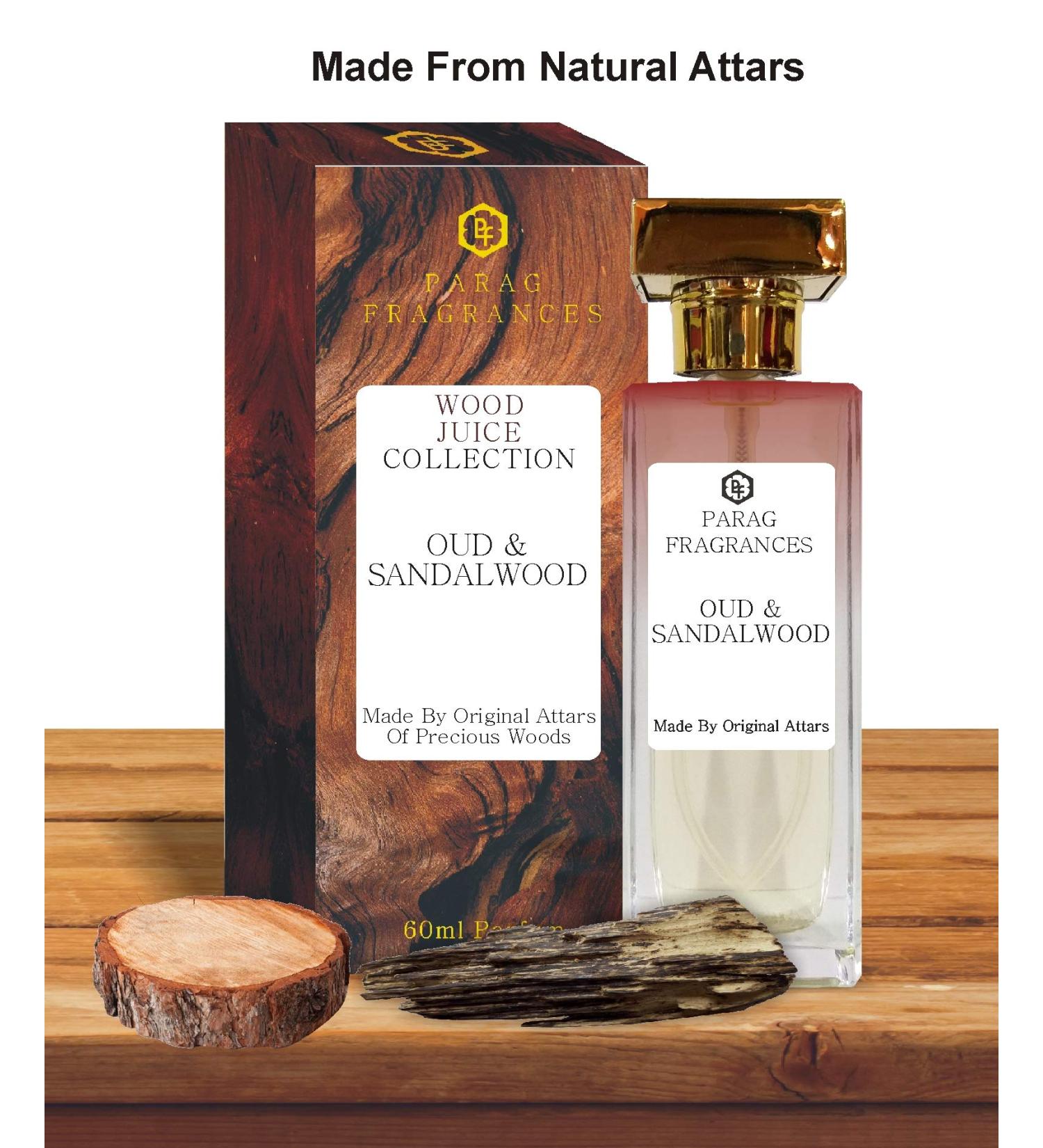 Parag Fragrances Oud-Sandal Attar 60ml Real Natural Perfume Spray For Man & Women Best Long Lasting Perfume Spray - Buy Online on GoSupps.com