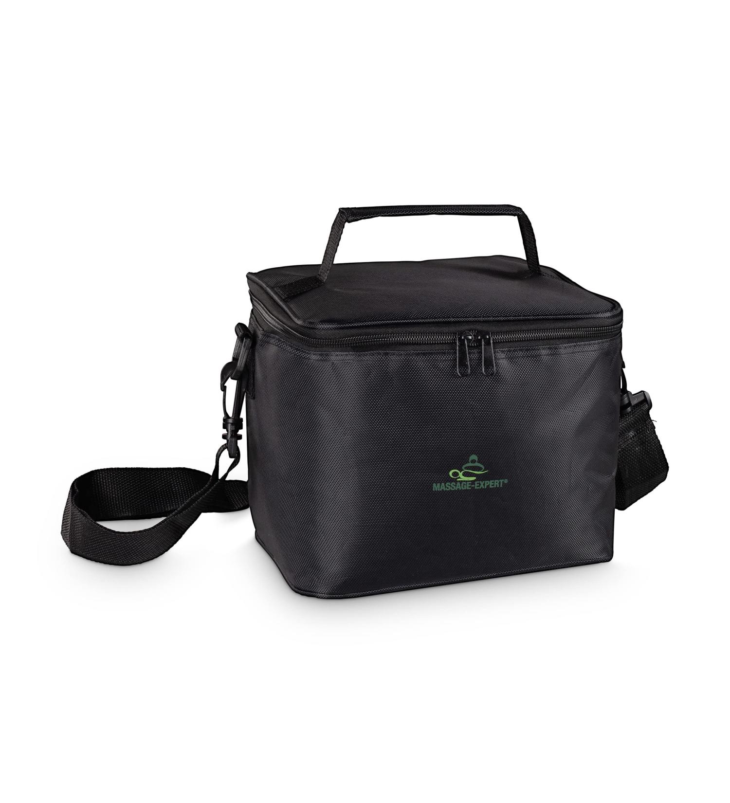 Massage Oil Warmer Bag with Handle & Shoulder Strap - Adjustable Compartments for Accessories | MASSAGE-EXPERT - Buy Online on GoSupps.com