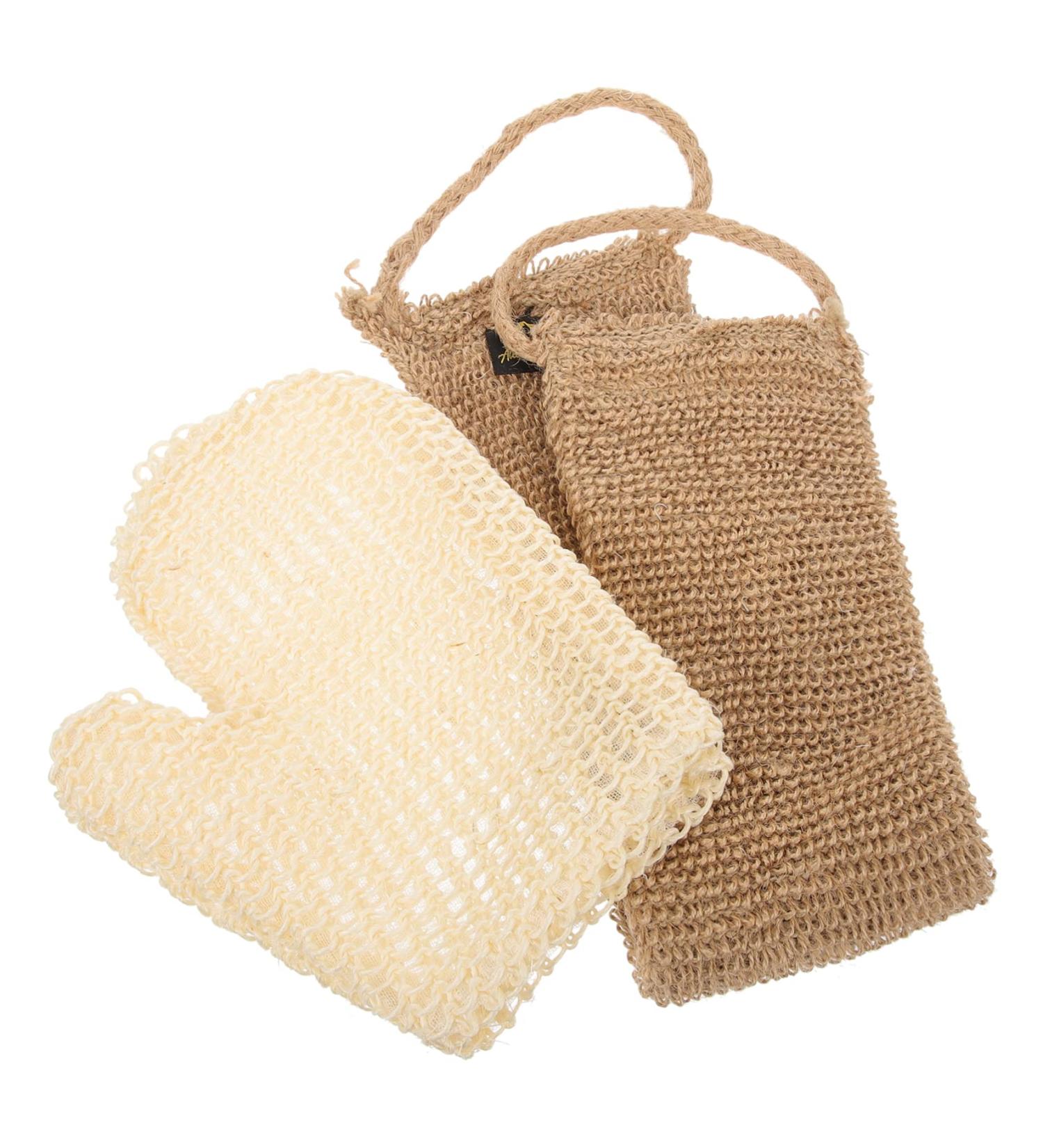 POPETPOP 1 Set Sisal Bath Set Bath Towel Foaming Bath Glove Back Scrubber Loofah Shower Gloves Body Scrub Towel Shower Scrub Bath Scrubber Towel Shower Towel Washer Man Exfoliating Jute - Buy Online on GoSupps.com