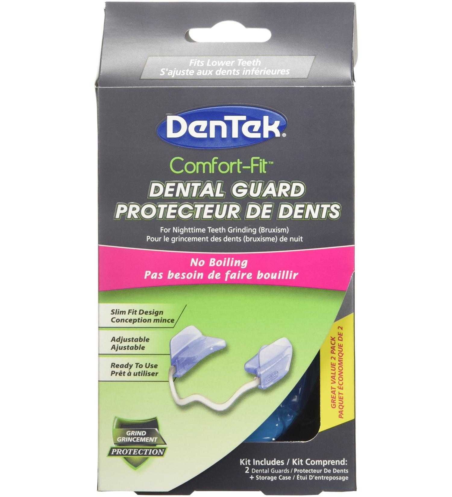 DenTek Comfort Fit Dental Guard - 2 Pack - Mouth Guard for Grinding Teeth Comfort-Fit Dental Guard - Buy Online on GoSupps.com