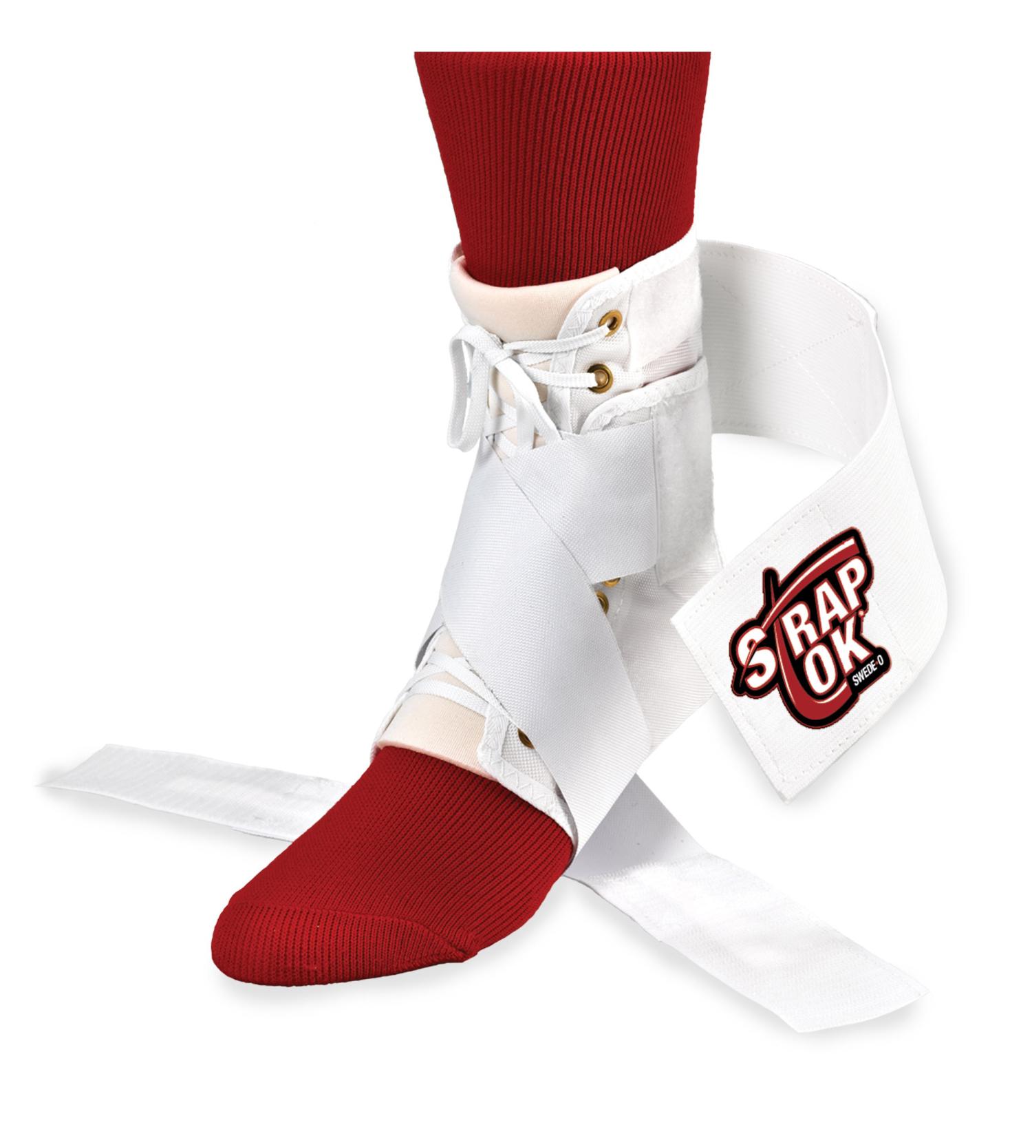 Swede-O 081041854 Strap Lok Ankle Support Brace Medium White