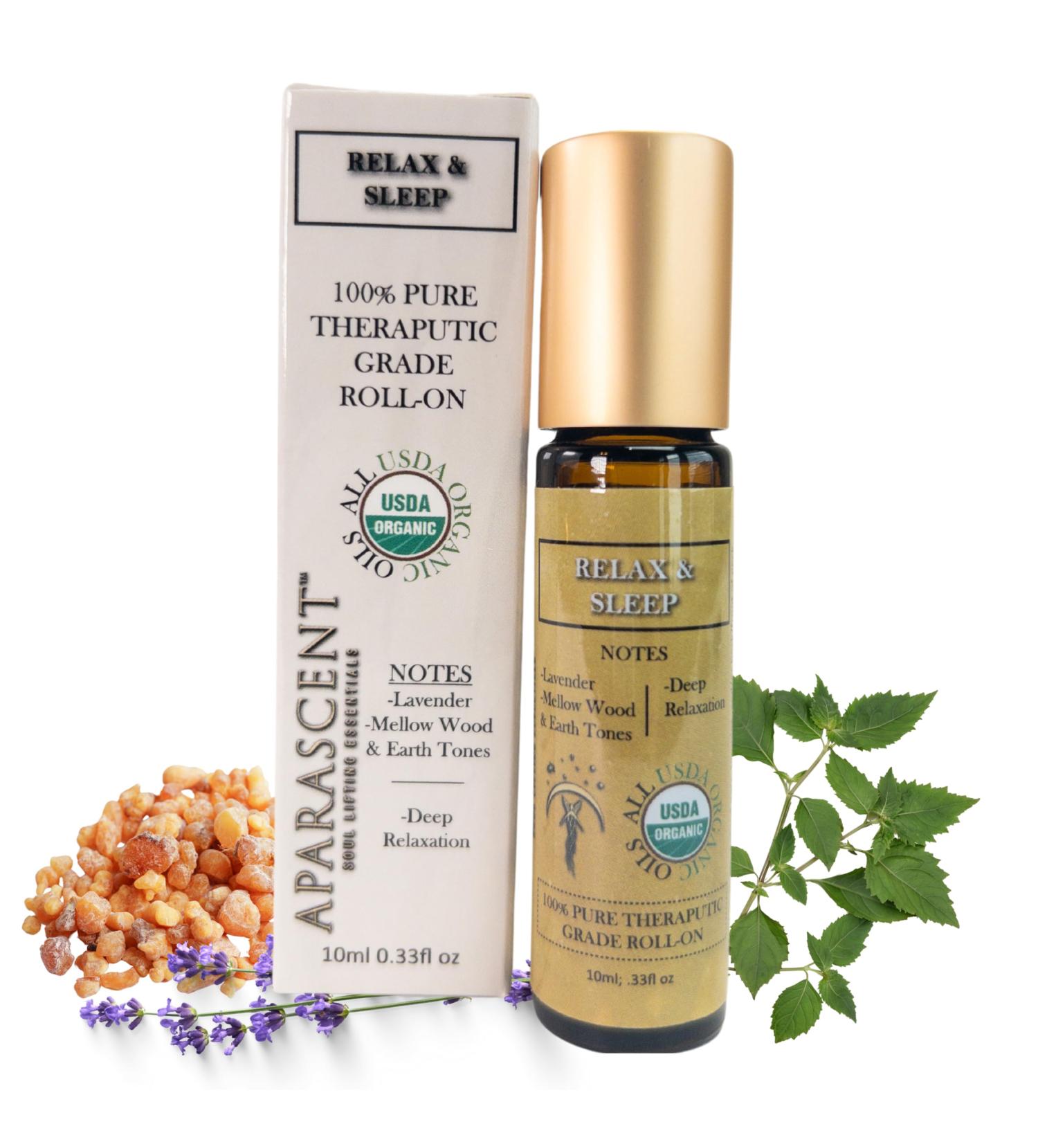 Sleep & Relax Aromatherapy Roll-On | Natural Sleep Enhancer with Lavender & Frankincense | Travel Size 10ml - Easy Application - Buy Online on GoSupps.com