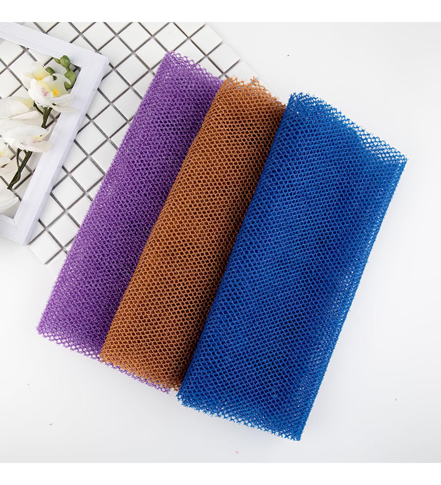 3 Pieces African Exfoliating Net - Natural Nylon Bath Sponge for Smooth Skin | International Shipping Available - Buy Online on GoSupps.com