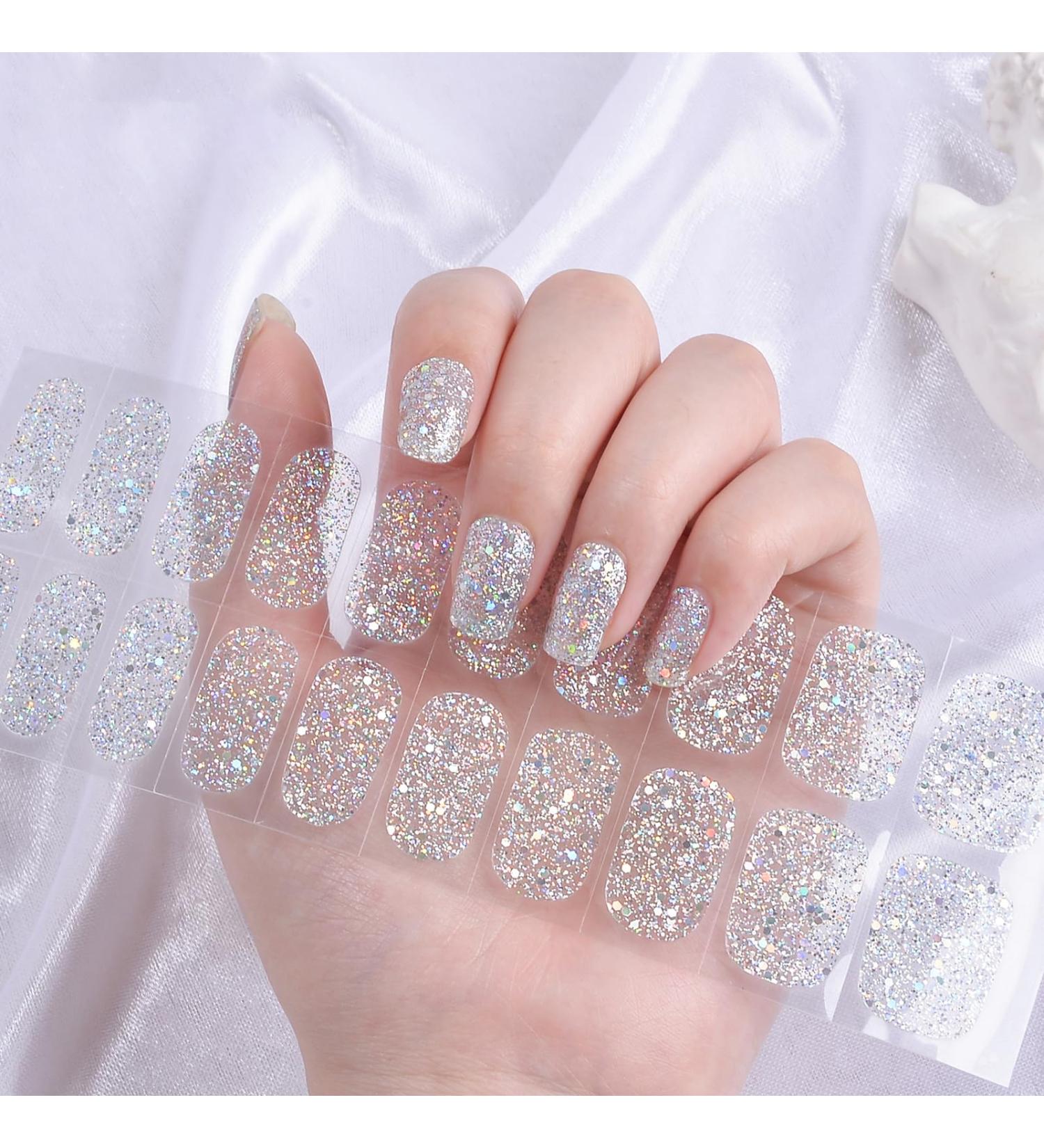 22 STK Self-Adhesive Gel Nail Polish Stickers | Long-Lasting Salon Quality Nail Foils | UV Hardened Nail Art - Buy Online on GoSupps.com